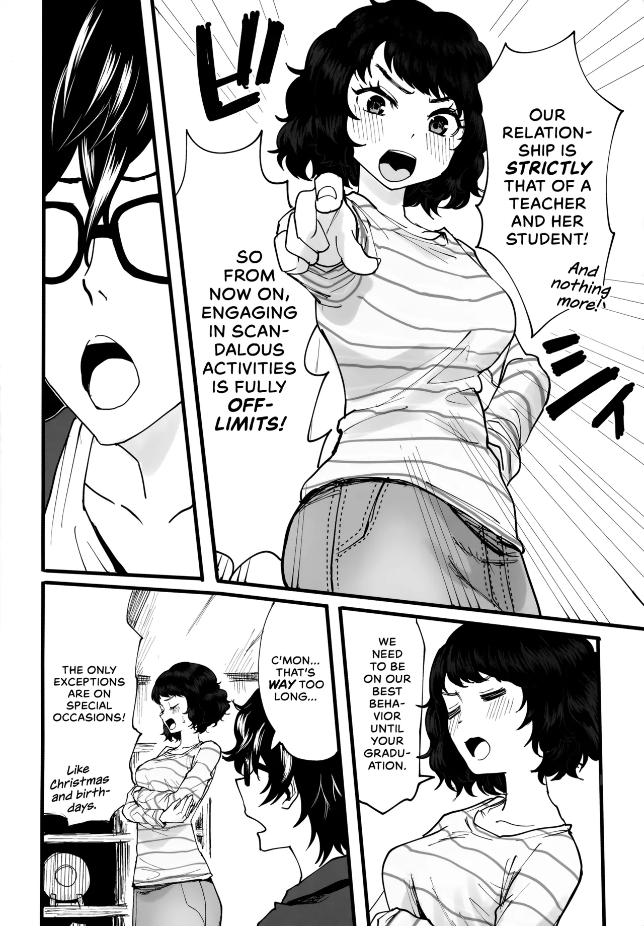 (C103) [Kurohamya (Kurosu)]Tantou Kyoushi ni o Azukesareta no de Chokkai Kakemakuru Hon | The Book Of Withholding(And Teasing) (Persona 5) [English] [head empty] Page 5