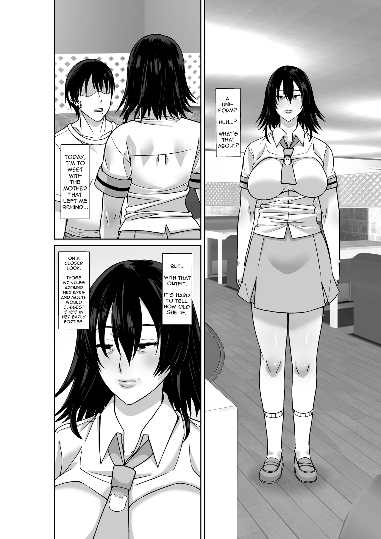 [Hoyoyodou]20-nen-buri ni Saikai Shita Haha ga Yuuwaku Shite Kuru | Reappearing After Twenty Years, My Mom Seduces Me[English] [incogna777] Page 2