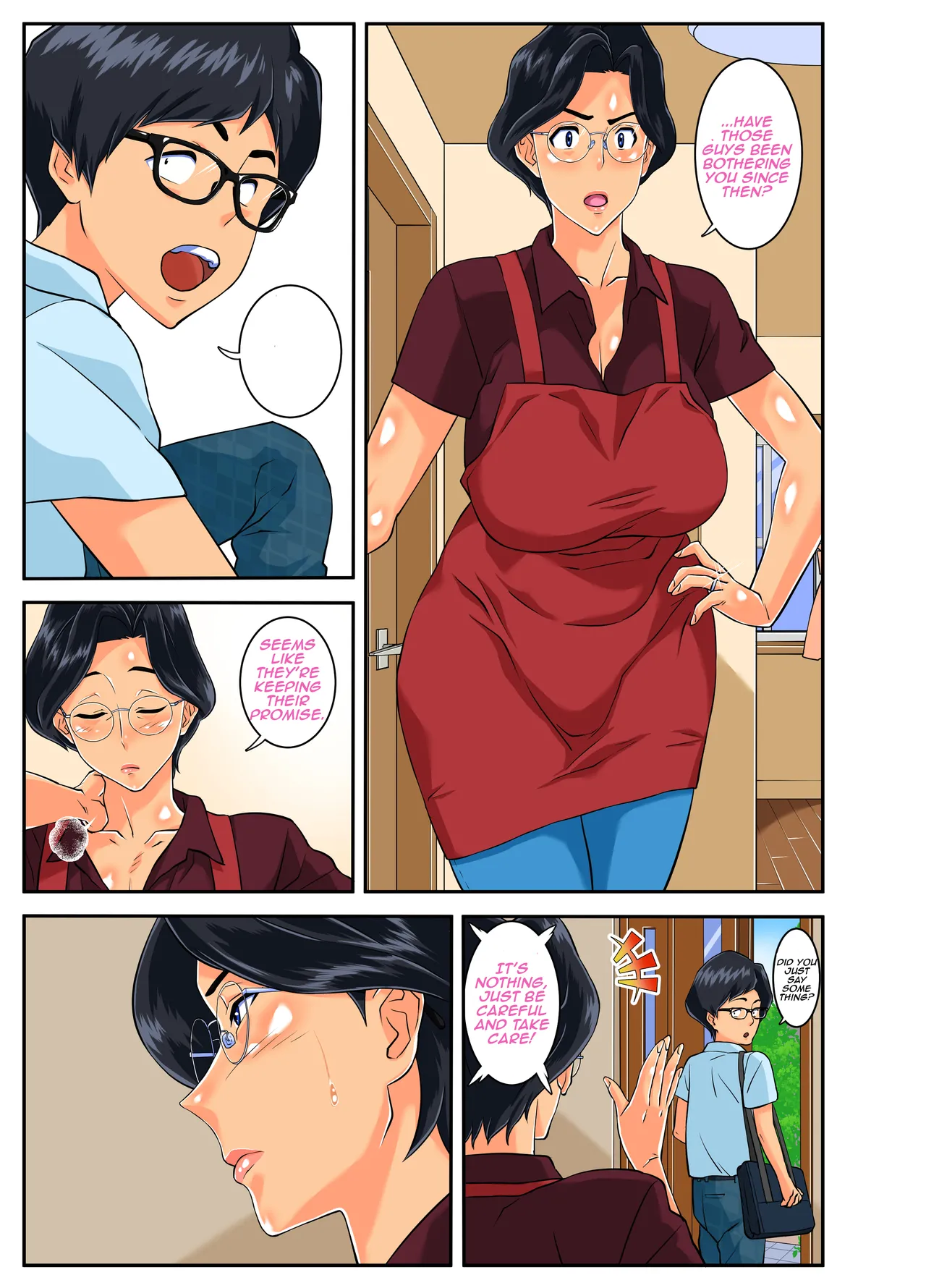 [Mosquito Man]Musuko no Migawari ni DQN ni Dakareru Katabutsu de Kachiki na Bakunyuu Mama! | A Strict and Strong-willed Busty Mom is Embraced By Delinquents in Place of Her Son(English) Page 59