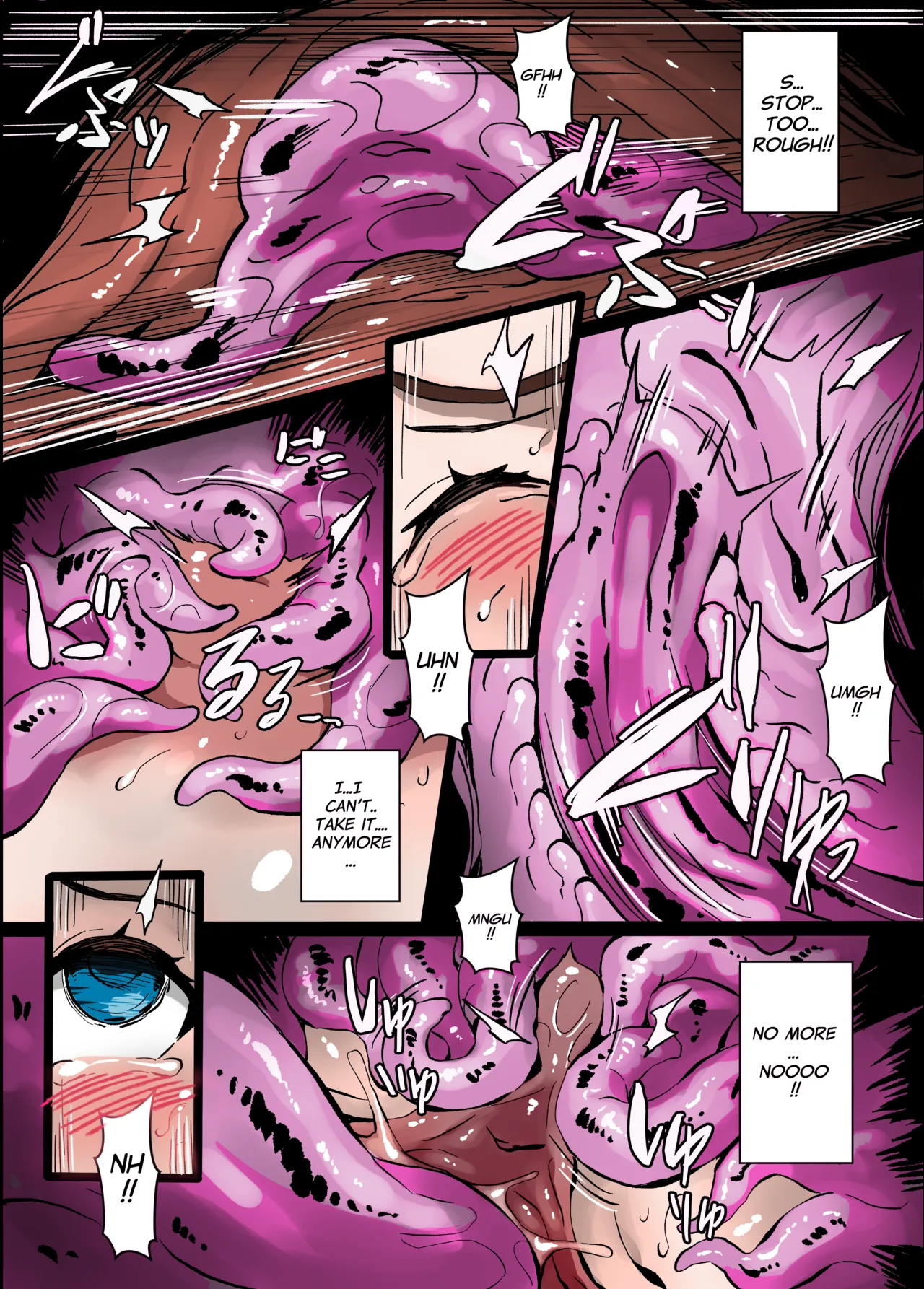 [Mist Night (Co_Ma)]Hell of Tentacles Doodle - Mei vs Metamon(Pokémon) [English][Colorized] Page 8