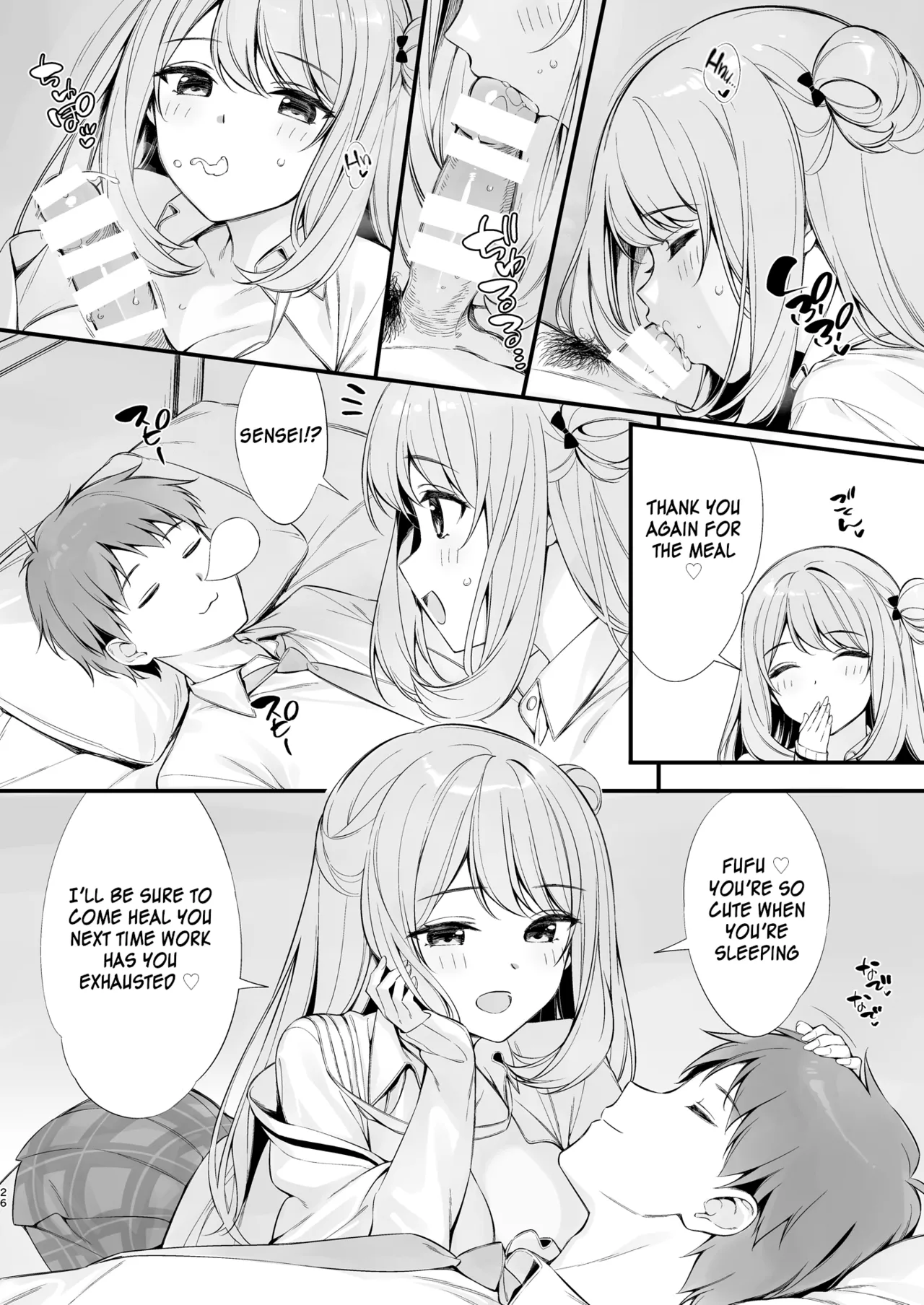 [P:P (Oryou)]Sensei, Nechattan desu ka? Osocchattemo Ii desu ka? | Sensei, are you sleeping? May I assault you?(Blue Archive) [English] [SDF] [Digital] Page 25