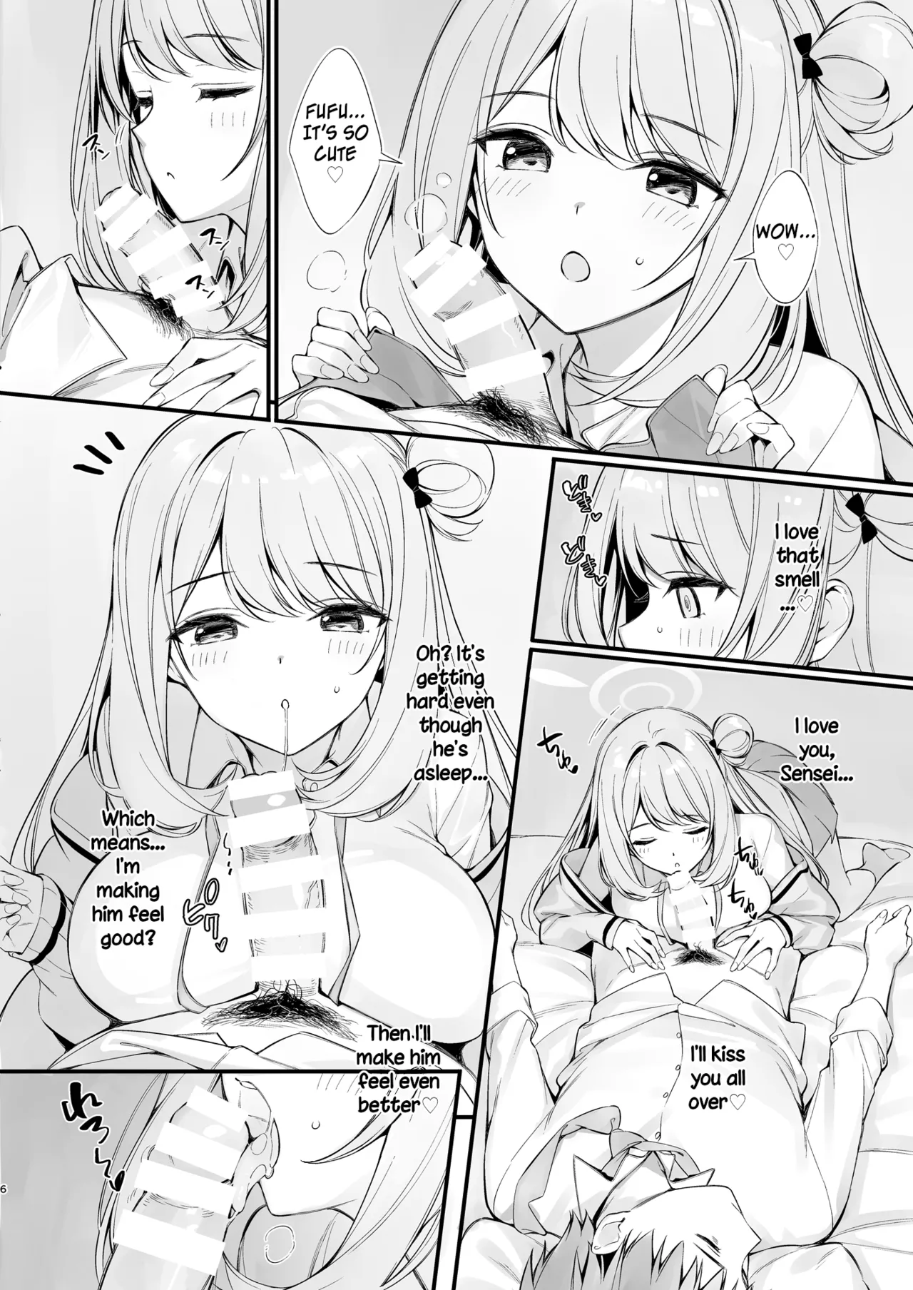 [P:P (Oryou)]Sensei, Nechattan desu ka? Osocchattemo Ii desu ka? | Sensei, are you sleeping? May I assault you?(Blue Archive) [English] [SDF] [Digital] Page 5
