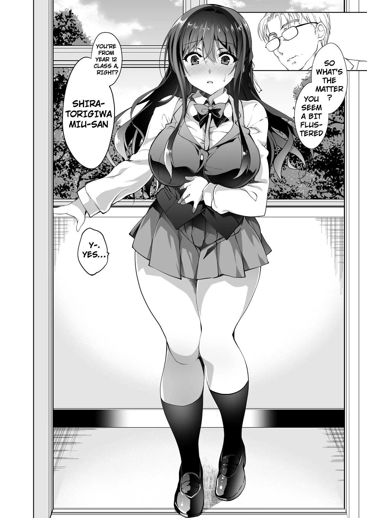 [Ninokoya (Ninoko)]Hakoiri Otome - Kyonyuu JK Miu no Mesu Ochi Seikyouiku | Sheltered Maiden: Big Breasted Miu's Corruptive Sex Counseling[English] [Digital] Page 4