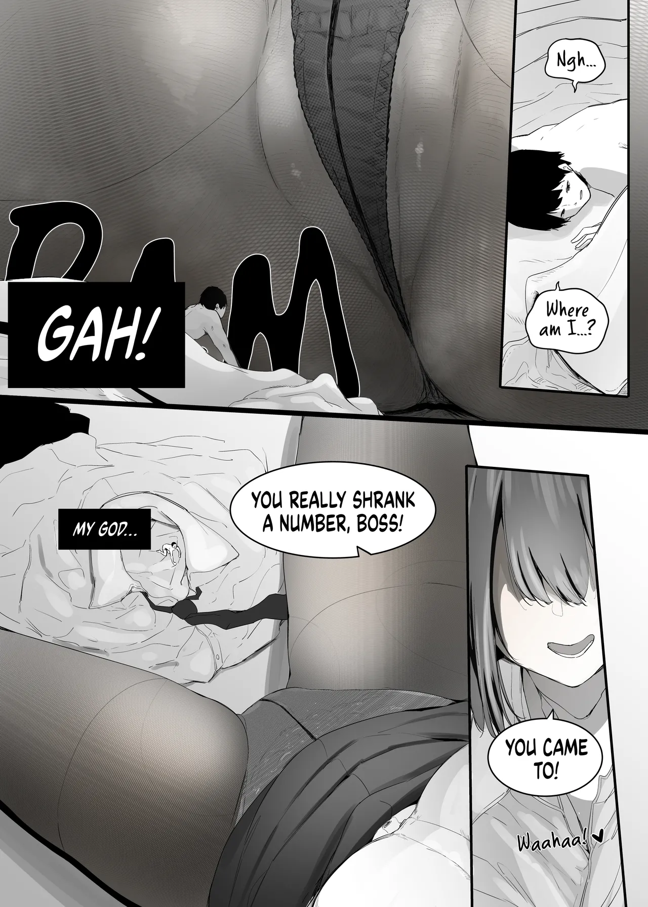 [Marushamo]Ore no Seiheki ga Kouhai ni Baretara Kouhai mo Onaji Seiheki datta | She Knows My Sexual Secret[English] Page 10