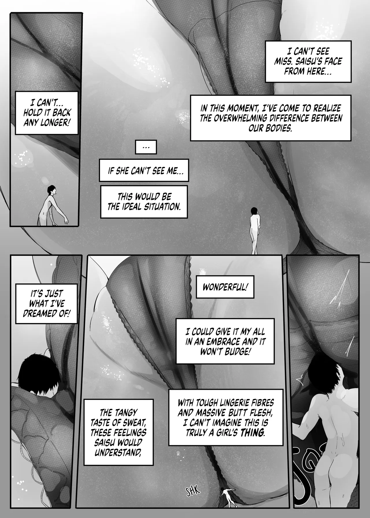 [Marushamo]Ore no Seiheki ga Kouhai ni Baretara Kouhai mo Onaji Seiheki datta | She Knows My Sexual Secret[English] Page 16
