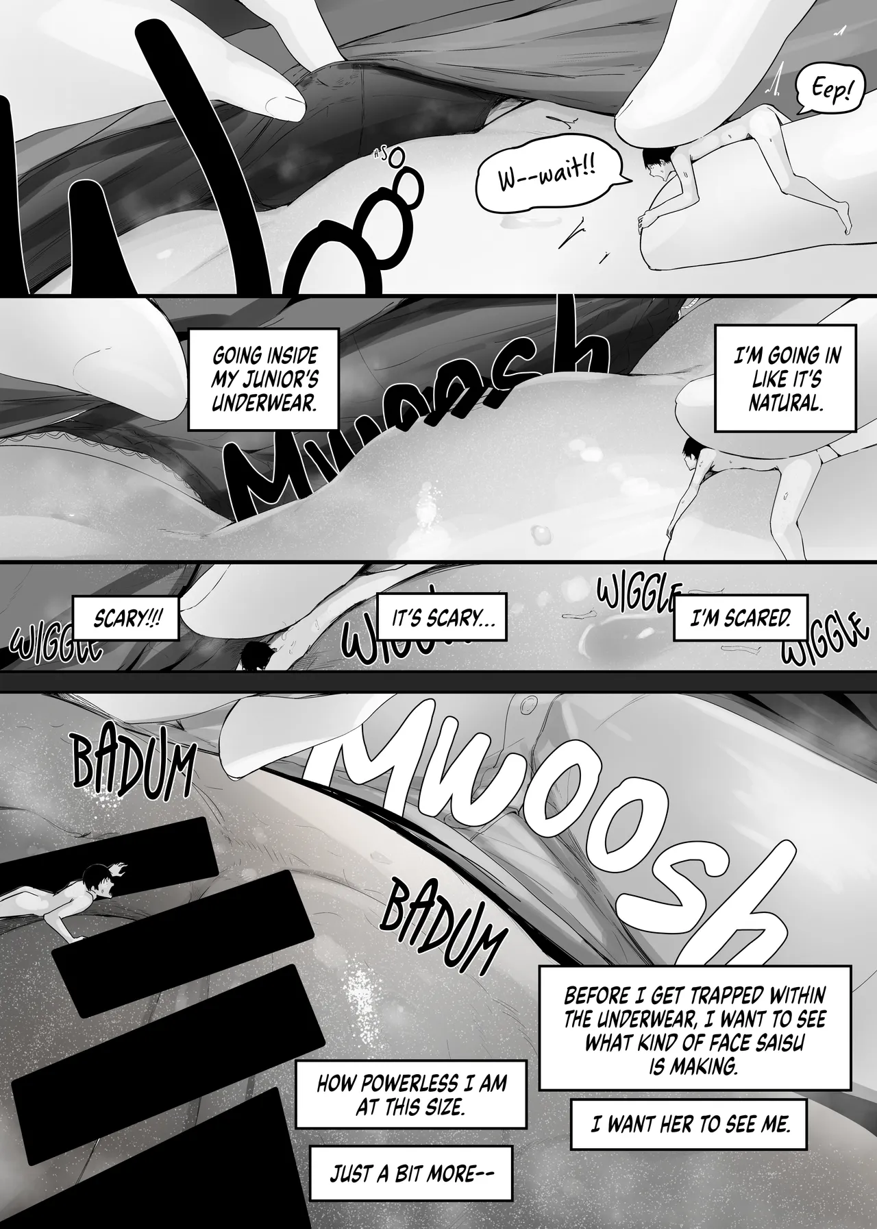 [Marushamo]Ore no Seiheki ga Kouhai ni Baretara Kouhai mo Onaji Seiheki datta | She Knows My Sexual Secret[English] Page 24