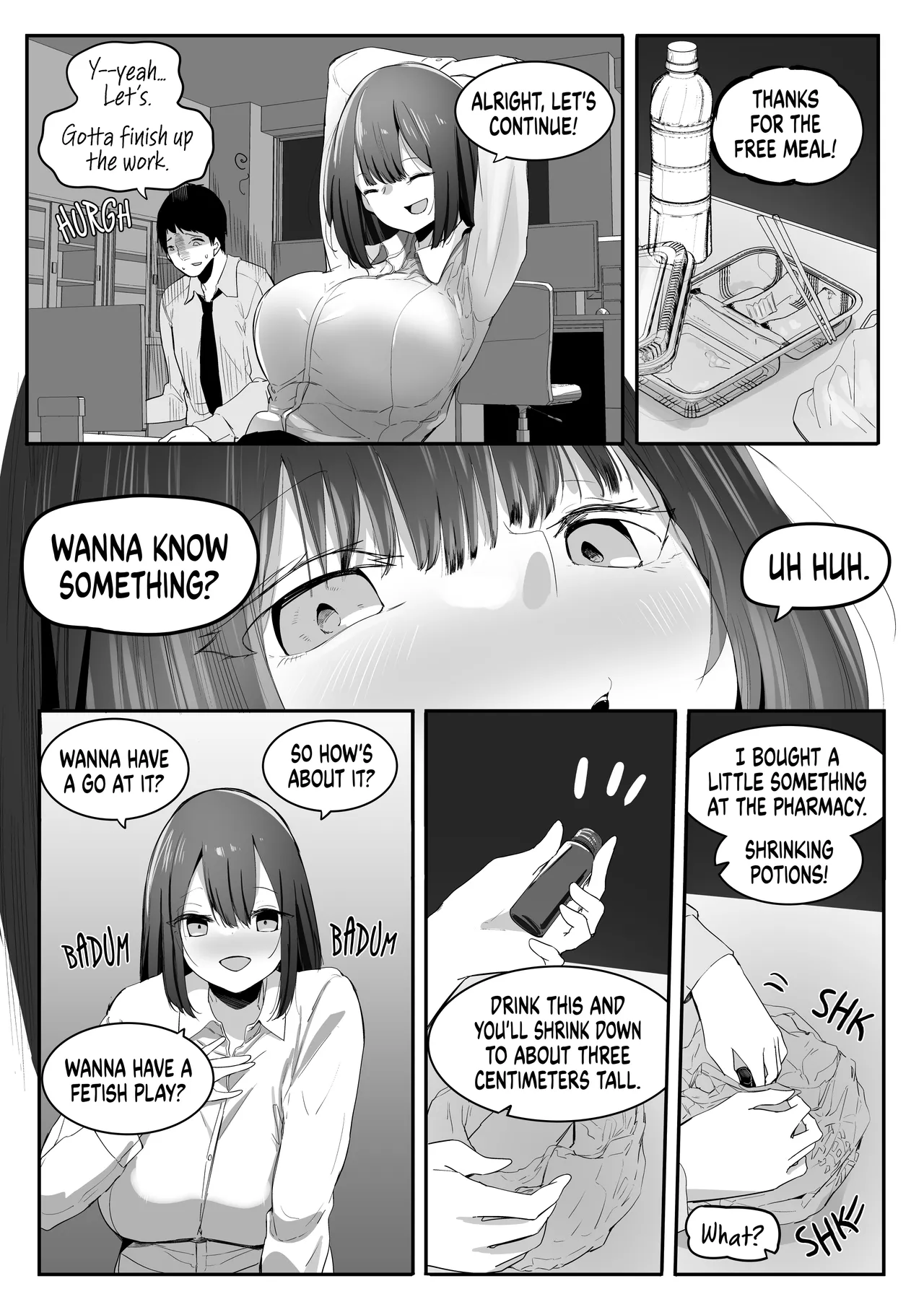 [Marushamo]Ore no Seiheki ga Kouhai ni Baretara Kouhai mo Onaji Seiheki datta | She Knows My Sexual Secret[English] Page 5