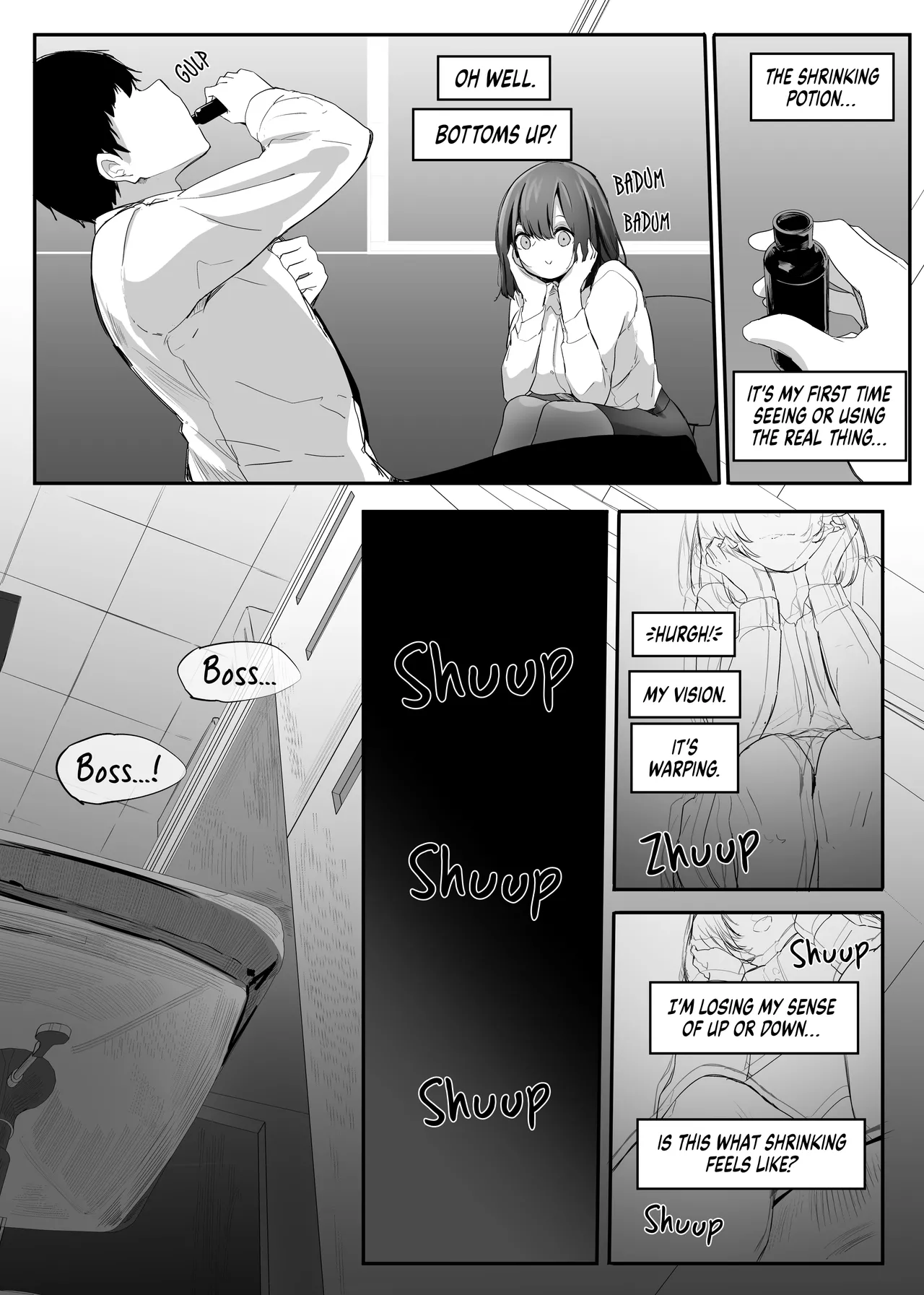 [Marushamo]Ore no Seiheki ga Kouhai ni Baretara Kouhai mo Onaji Seiheki datta | She Knows My Sexual Secret[English] Page 9
