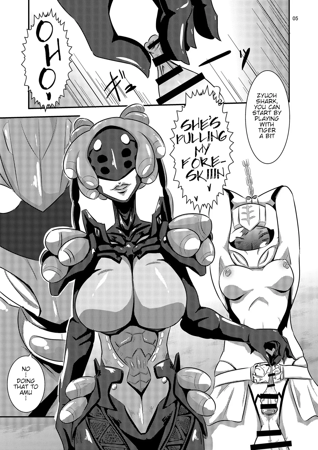 [Mugen Mountain (Buster)]Doubutsu Sentai Heroine Futanari Kaizou Kairaku Ochi Game 2(Doubotsu Sentai Zyuohger) [English] [Digital] Page 6