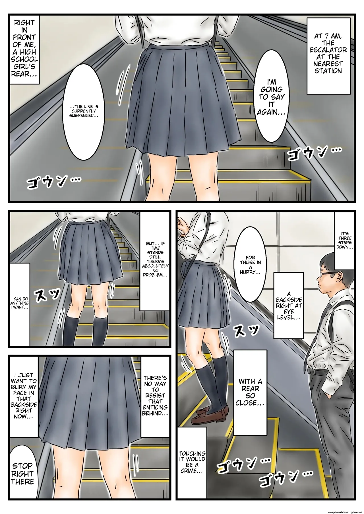 [Furuisuemi]Jikan Teishi: Toukou-chuu no Joshikousei-tachi de Kyou no Unsei o Uranaimasu. | I'll be Fortune-telling with the High School Girls on Their Way to School Today.[English] Page 2