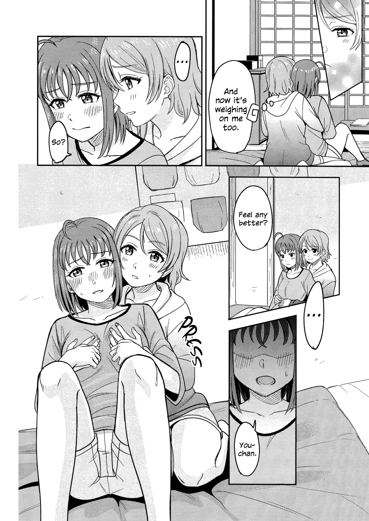 (C95) [Mushiyaki!! (Kanbayashi Makoto)]Hold Me Tight(Love Live! Sunshine!!) [English] Page 10