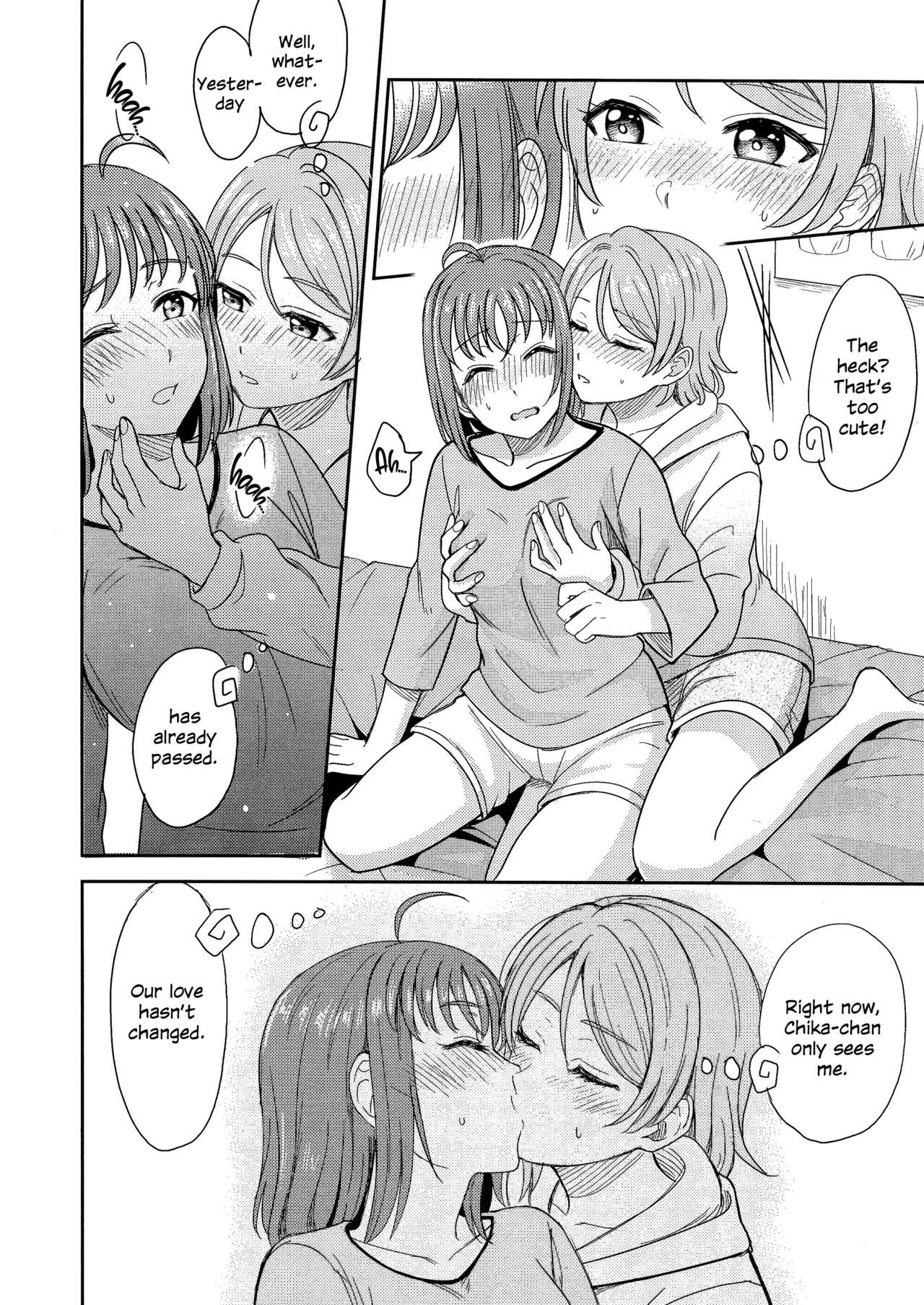 (C95) [Mushiyaki!! (Kanbayashi Makoto)]Hold Me Tight(Love Live! Sunshine!!) [English] Page 12