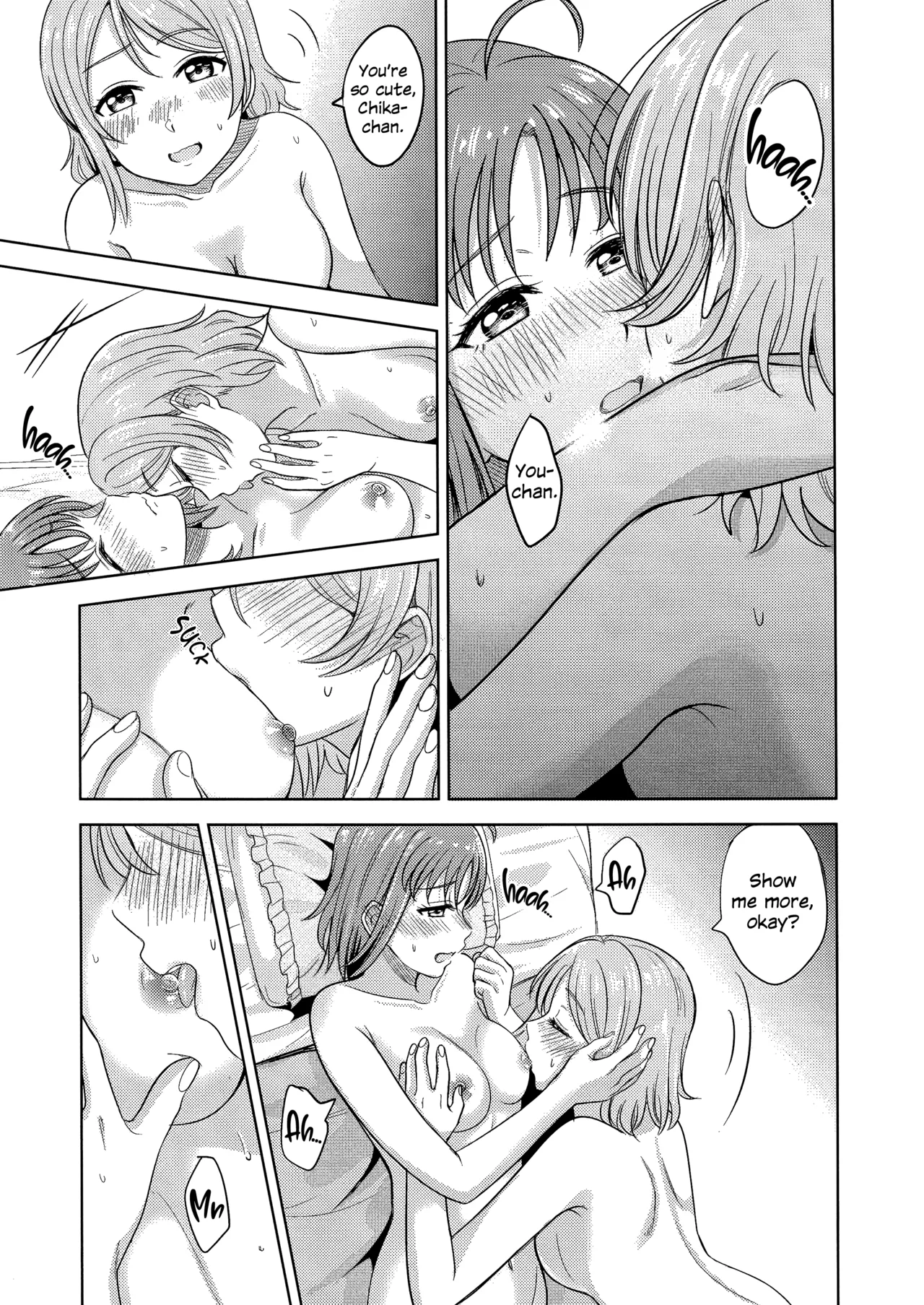 (C95) [Mushiyaki!! (Kanbayashi Makoto)]Hold Me Tight(Love Live! Sunshine!!) [English] Page 19
