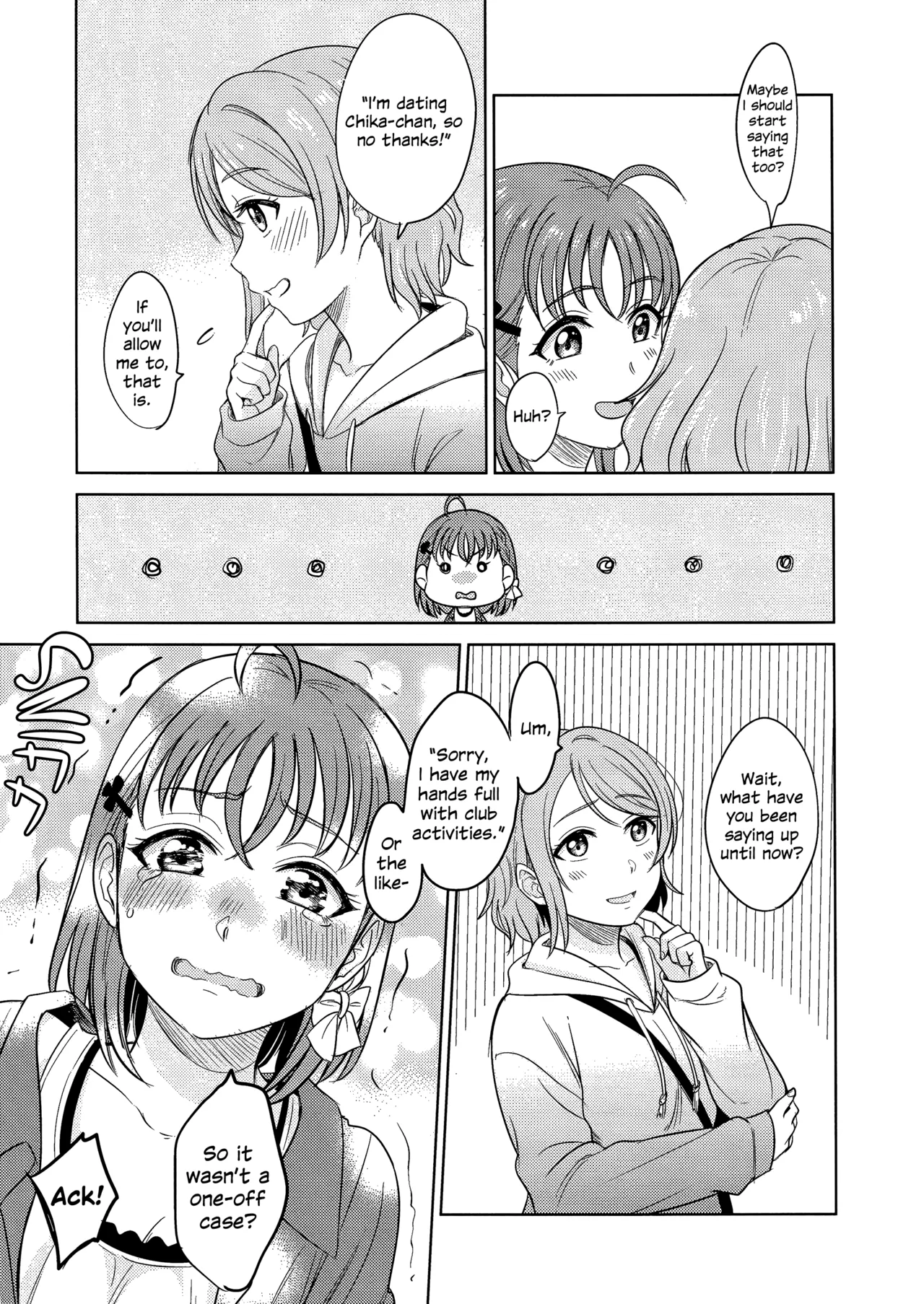 (C95) [Mushiyaki!! (Kanbayashi Makoto)]Hold Me Tight(Love Live! Sunshine!!) [English] Page 37