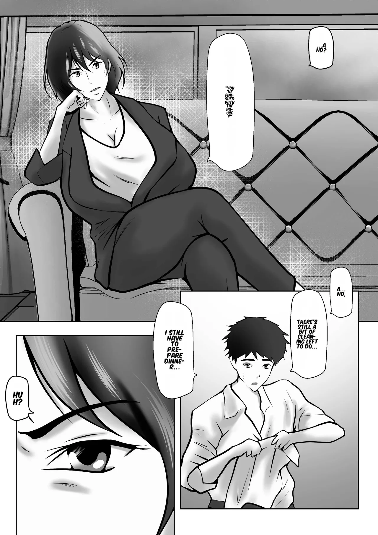 [Pentacle (Shimipan)]Tachiba Gyakuten ~Pawahara o Suru Gibo no Onanie ga Toreta node Shitagawaseru Koto ni Shita[English] Page 3