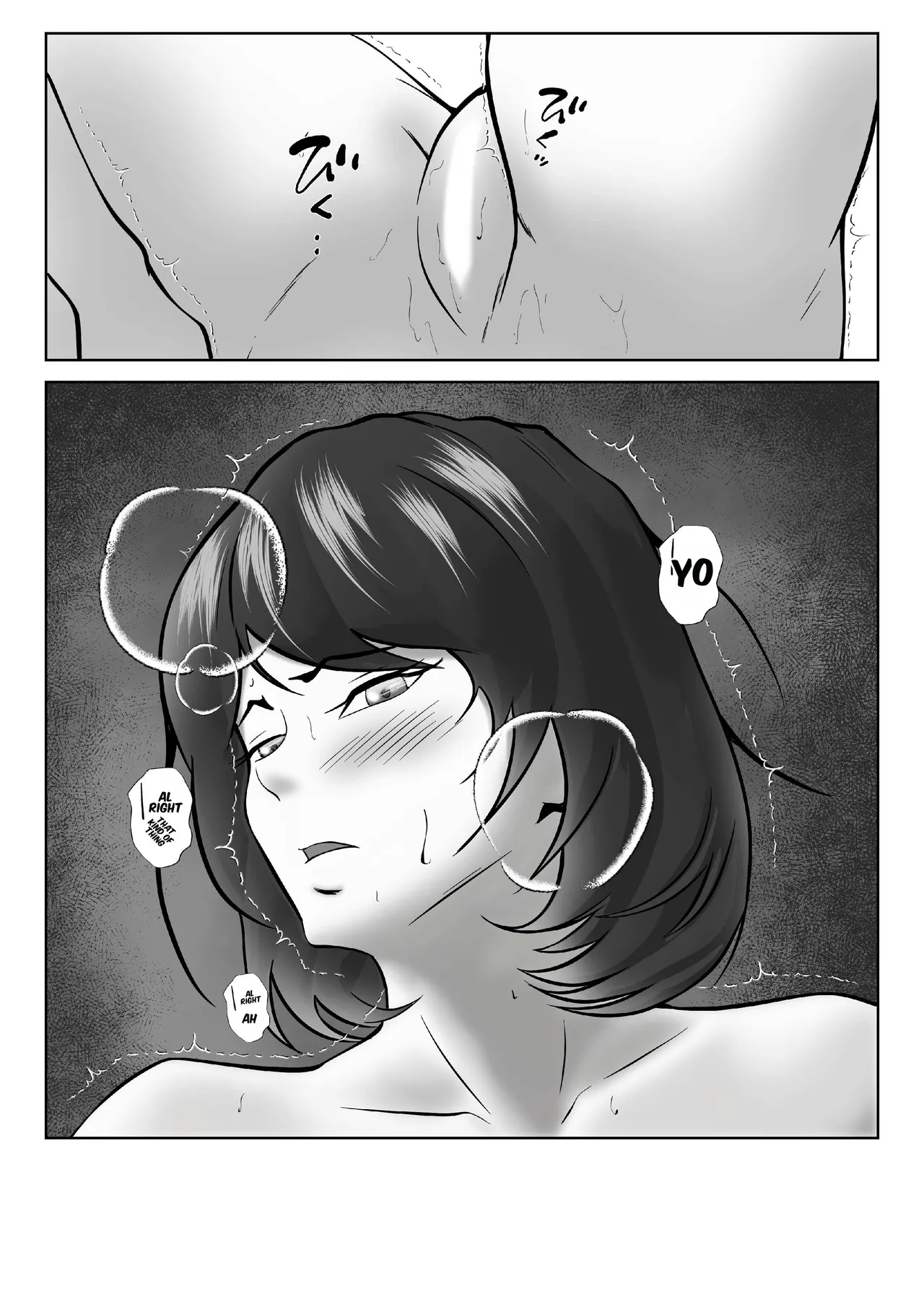 [Pentacle (Shimipan)]Tachiba Gyakuten ~Pawahara o Suru Gibo no Onanie ga Toreta node Shitagawaseru Koto ni Shita[English] Page 39