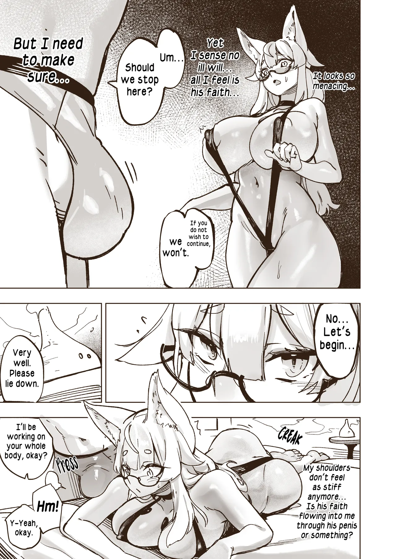 [Tamada Heijun]Shiniki Zecchou KamiRepe Shichau Ura Massage Ten | Goddesses Pleasure Parlor[English] Page 6