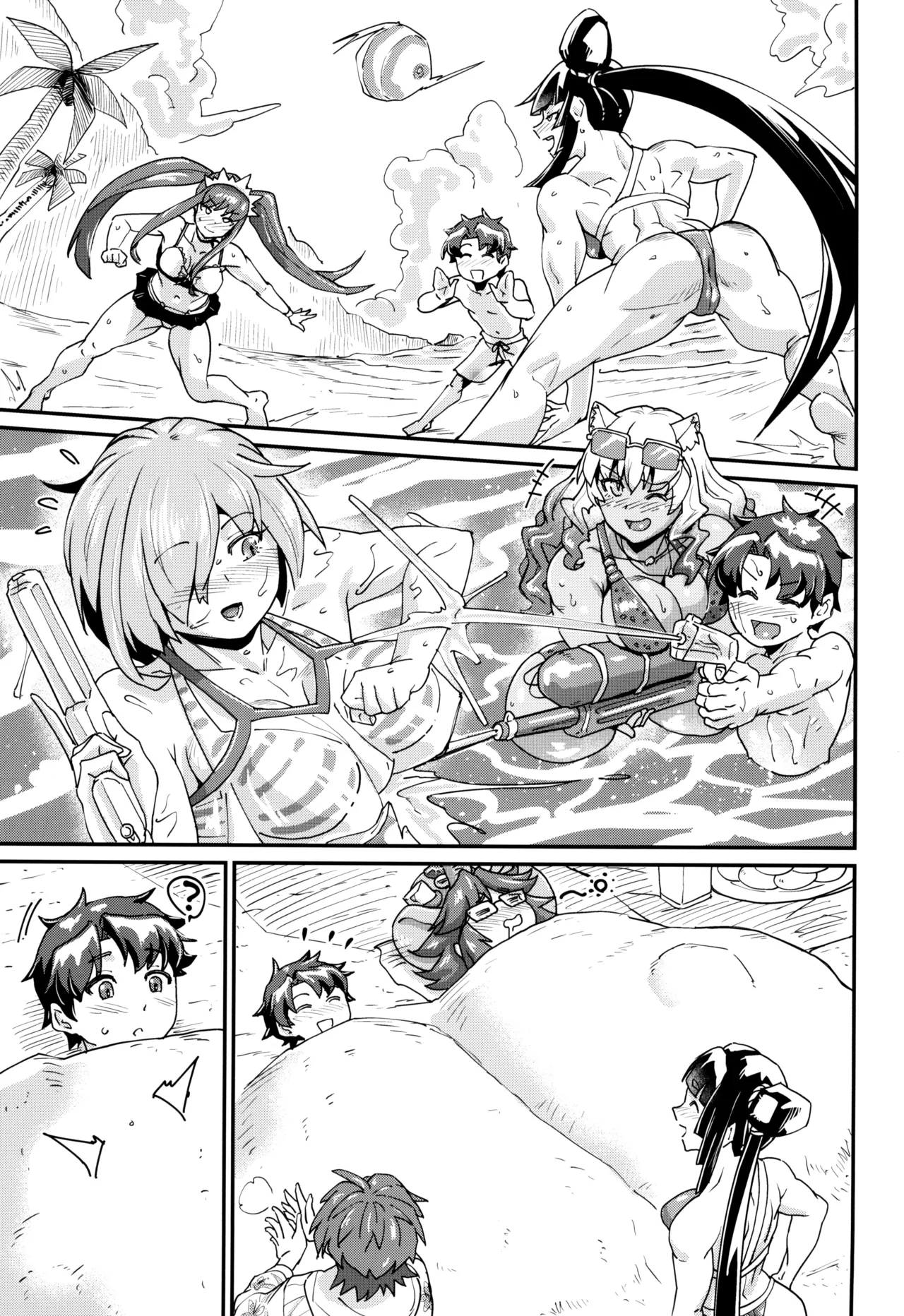 (C104) [Sora wa Chimidoro (Sorahati Midoro)]Ushiwaka Nee-san to Ritsuka-kun | Big sister Ushi with Ritsuka-kun(Fate/Grand Order) [English] [KM_42] Page 5