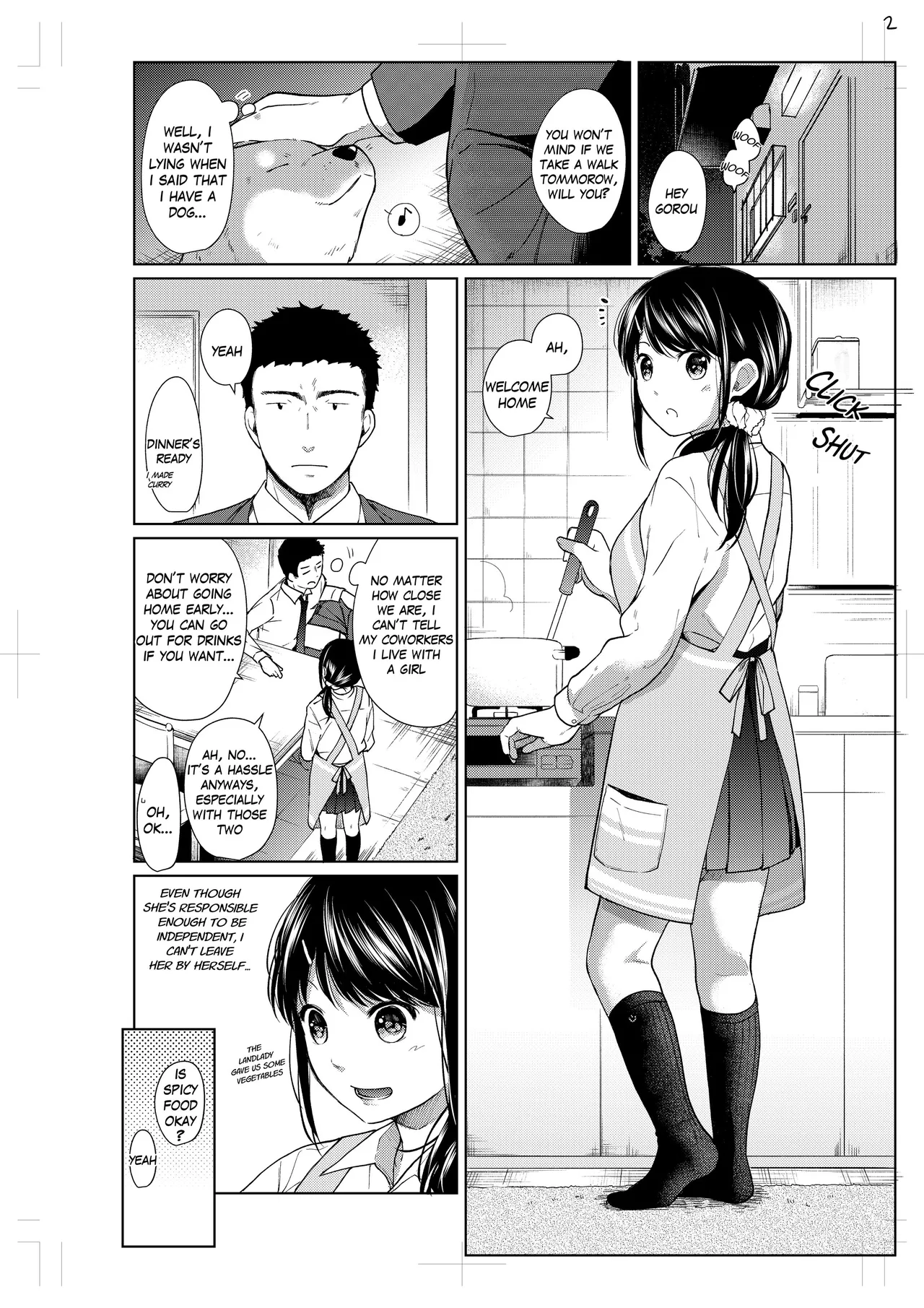 [Fumitsuki Sou]1 Room Apartment + Highschool Girl Suddenly Living Together? Close Contact!? First Sex!!? Ch.1-11[English] [Project-H] [Decensored] [Ongoing] Page 159