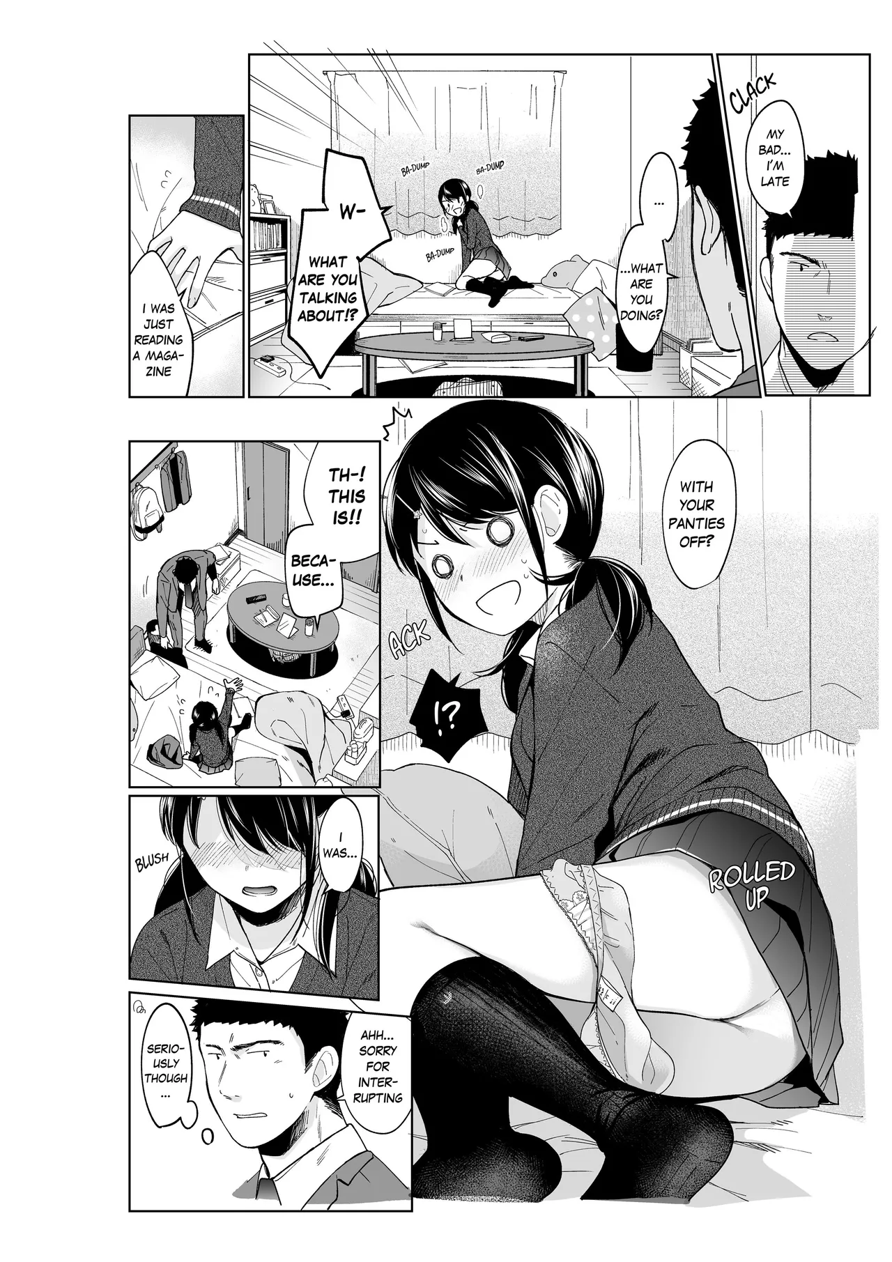 [Fumitsuki Sou]1 Room Apartment + Highschool Girl Suddenly Living Together? Close Contact!? First Sex!!? Ch.1-11[English] [Project-H] [Decensored] [Ongoing] Page 217