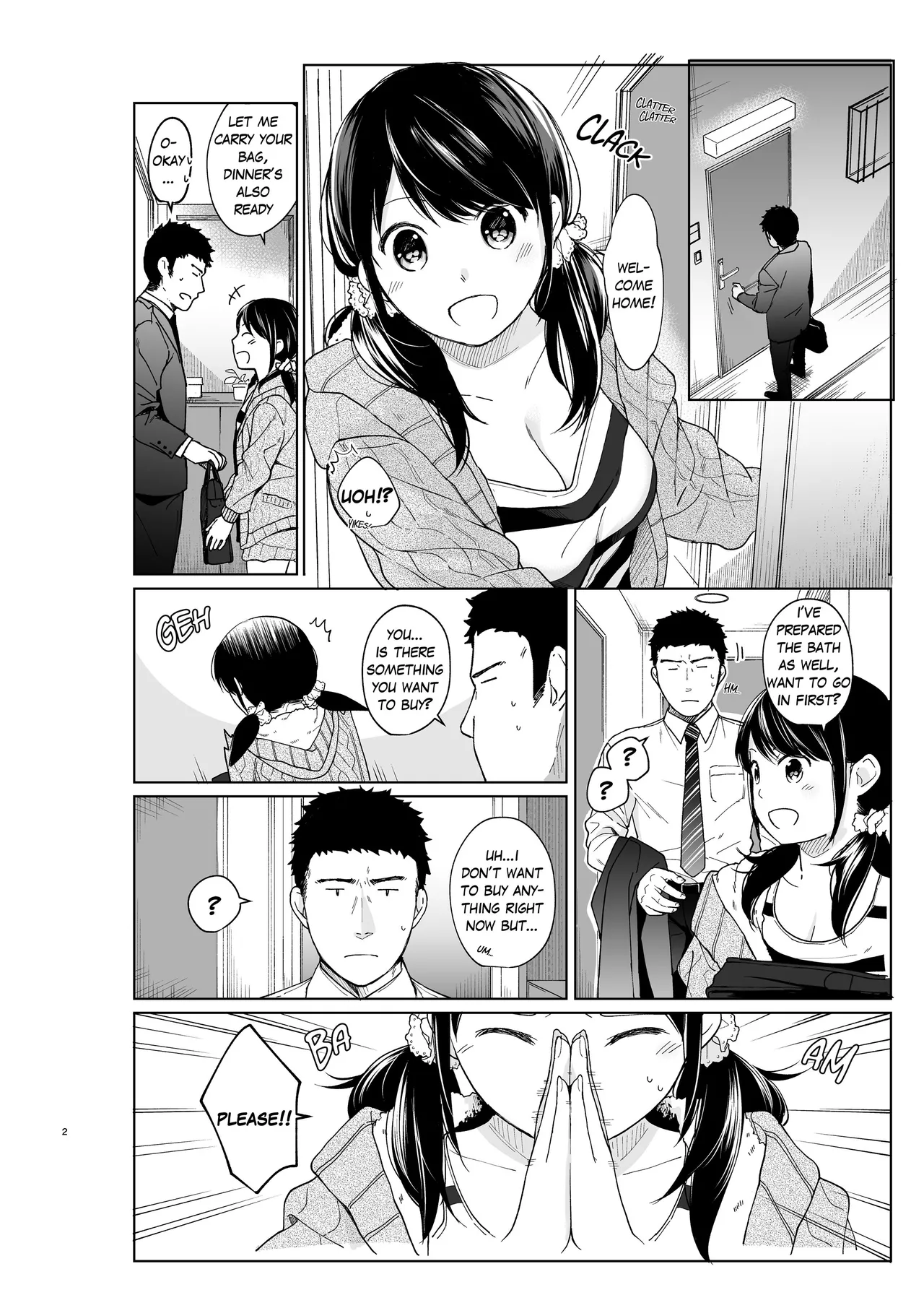 [Fumitsuki Sou]1 Room Apartment + Highschool Girl Suddenly Living Together? Close Contact!? First Sex!!? Ch.1-11[English] [Project-H] [Decensored] [Ongoing] Page 237