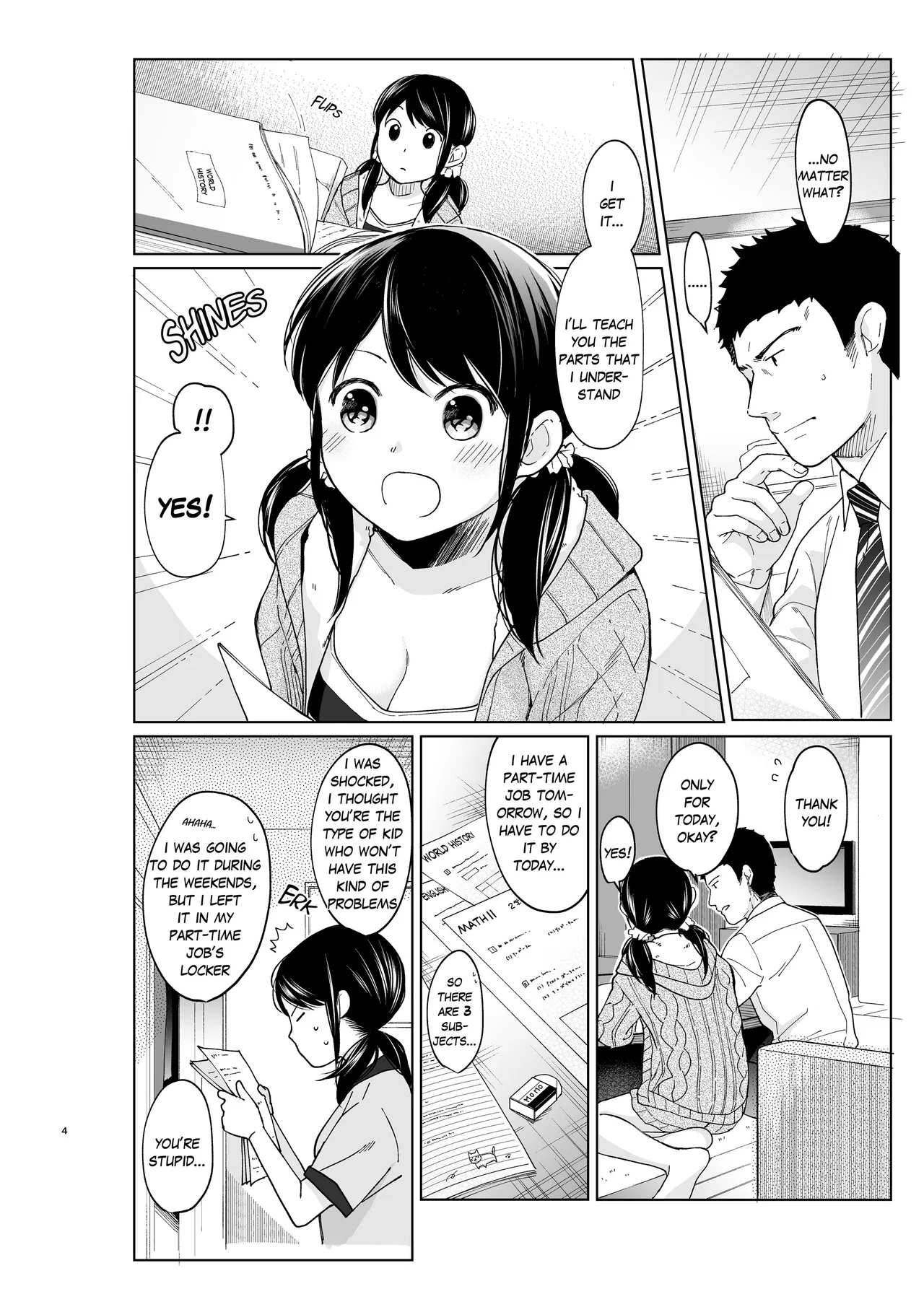 [Fumitsuki Sou]1 Room Apartment + Highschool Girl Suddenly Living Together? Close Contact!? First Sex!!? Ch.1-11[English] [Project-H] [Decensored] [Ongoing] Page 239