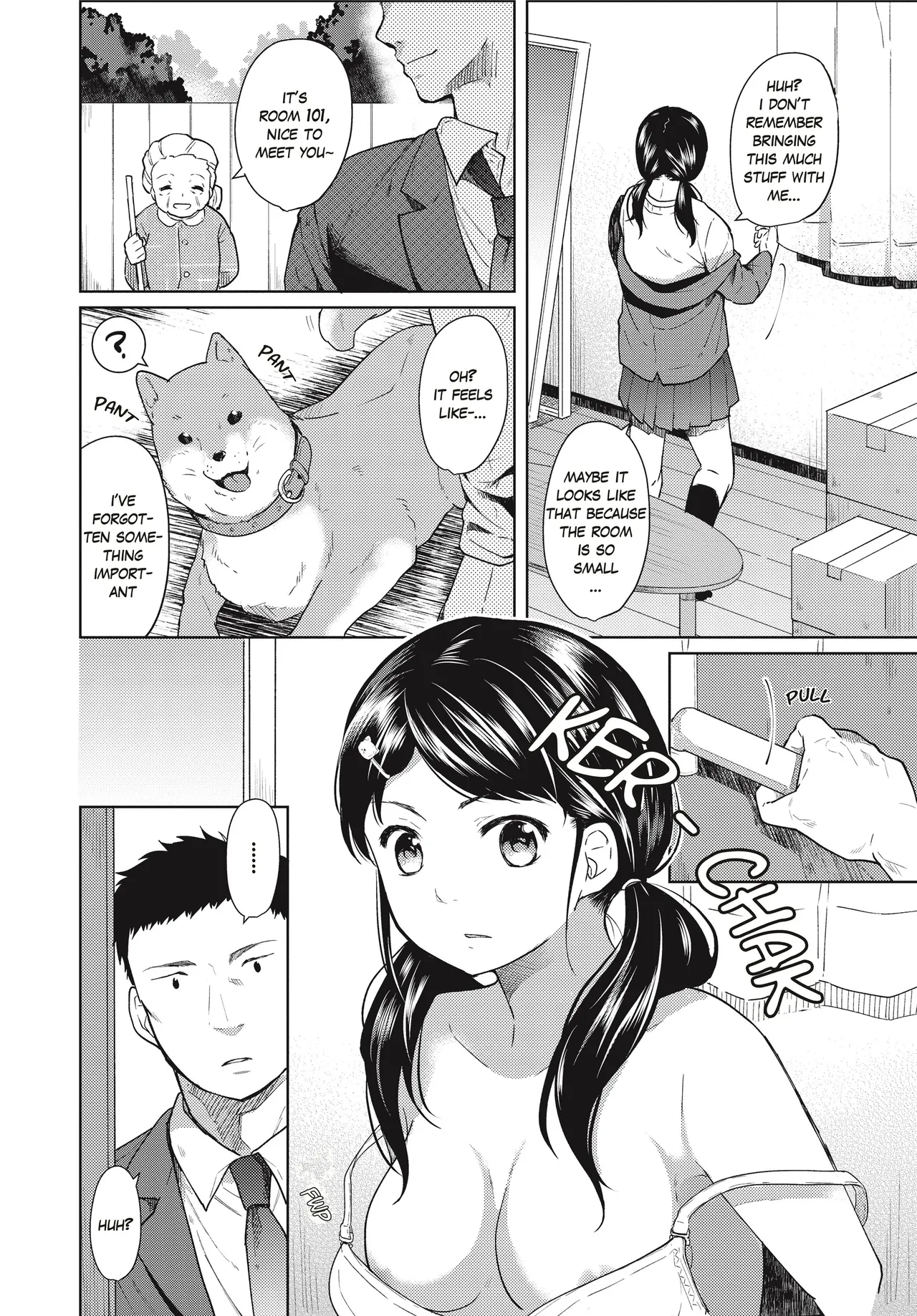 [Fumitsuki Sou]1 Room Apartment + Highschool Girl Suddenly Living Together? Close Contact!? First Sex!!? Ch.1-11[English] [Project-H] [Decensored] [Ongoing] Page 3