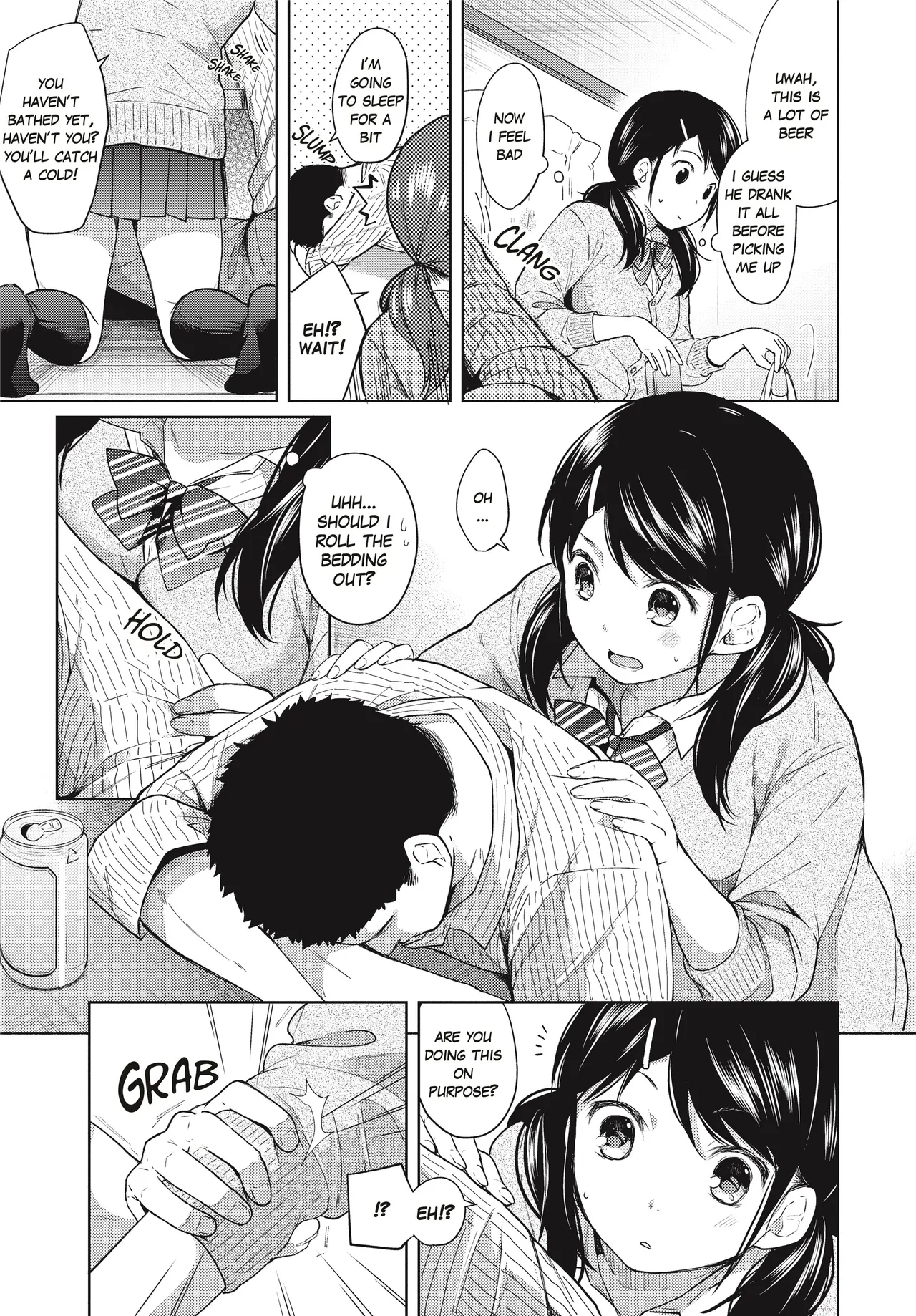 [Fumitsuki Sou]1 Room Apartment + Highschool Girl Suddenly Living Together? Close Contact!? First Sex!!? Ch.1-11[English] [Project-H] [Decensored] [Ongoing] Page 58