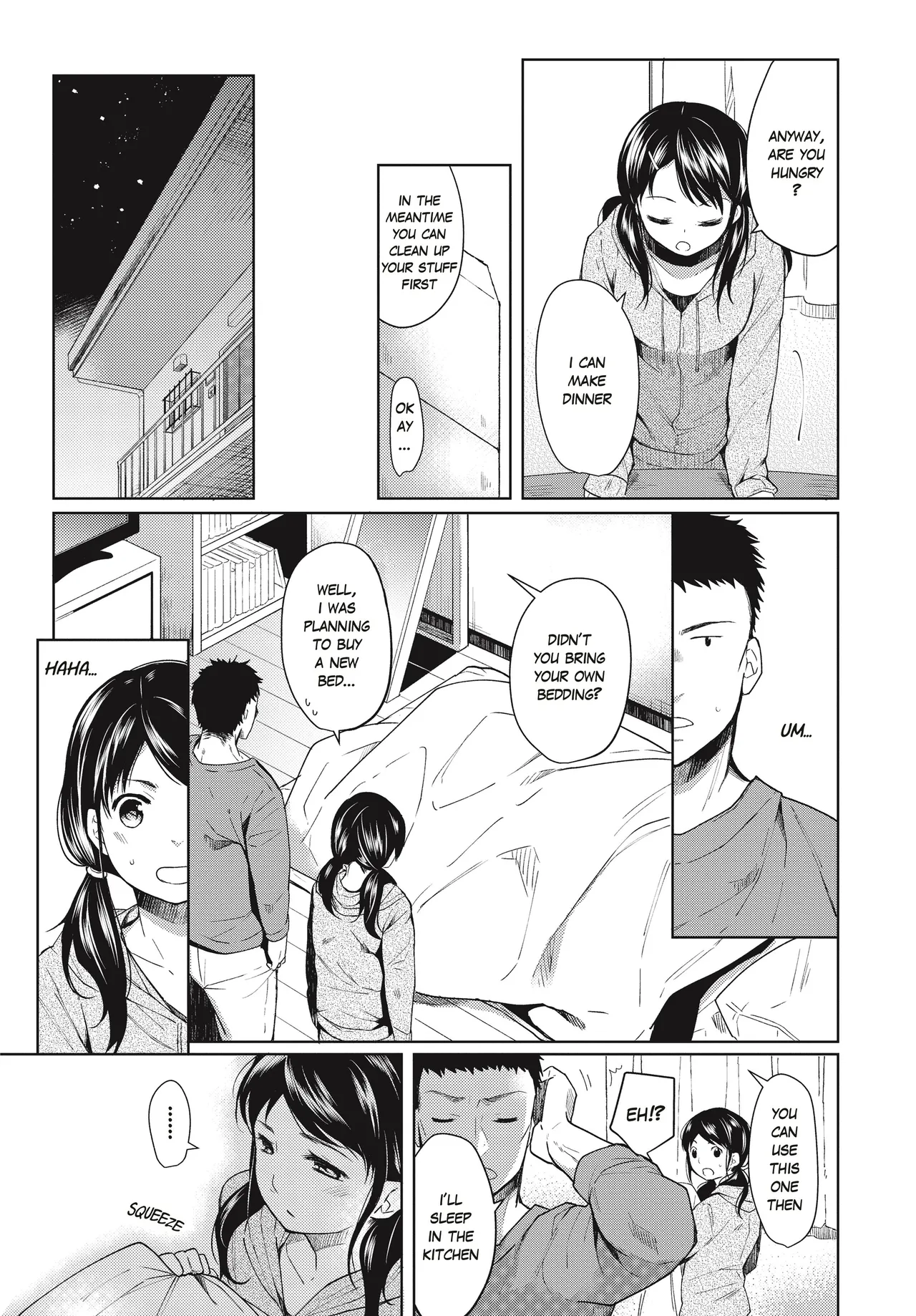 [Fumitsuki Sou]1 Room Apartment + Highschool Girl Suddenly Living Together? Close Contact!? First Sex!!? Ch.1-11[English] [Project-H] [Decensored] [Ongoing] Page 6