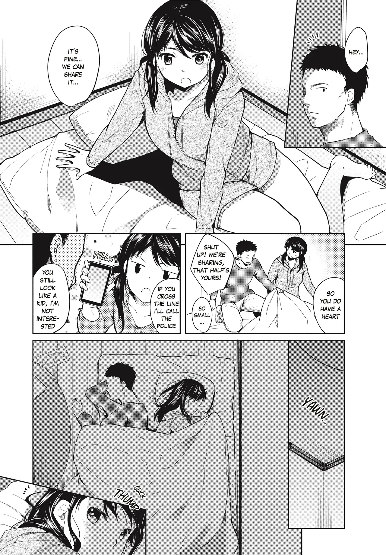 [Fumitsuki Sou]1 Room Apartment + Highschool Girl Suddenly Living Together? Close Contact!? First Sex!!? Ch.1-11[English] [Project-H] [Decensored] [Ongoing] Page 7