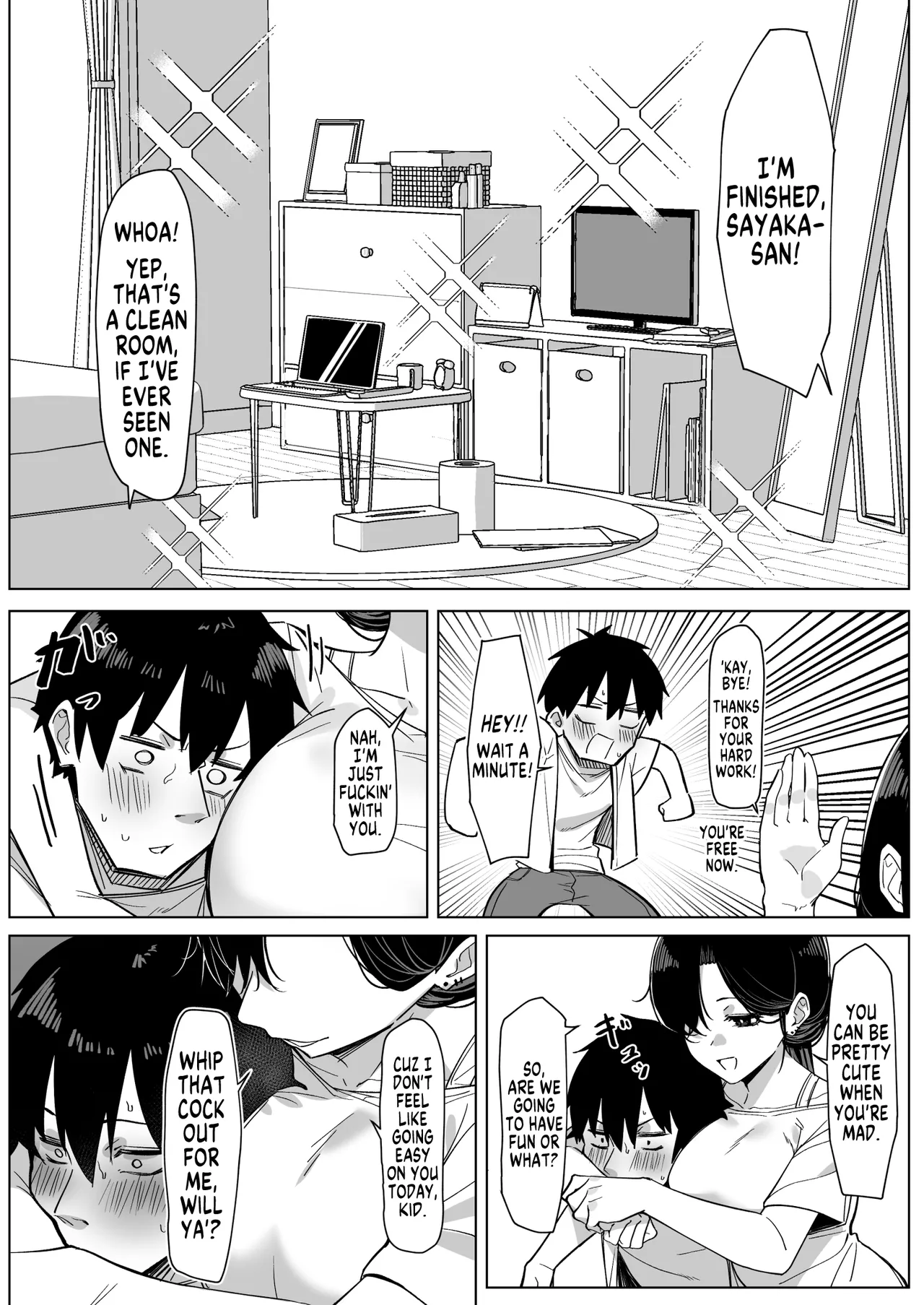 [MM]Darashinai tonari no OL | Sloppy OL Neighbour[English] [MegaFagget] Page 4