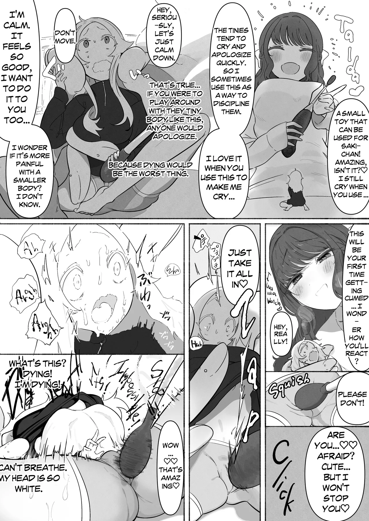 [Nyama]Size-sa Omocha Ecchi Manga | Size Difference Toy H-Manga[English] Page 6