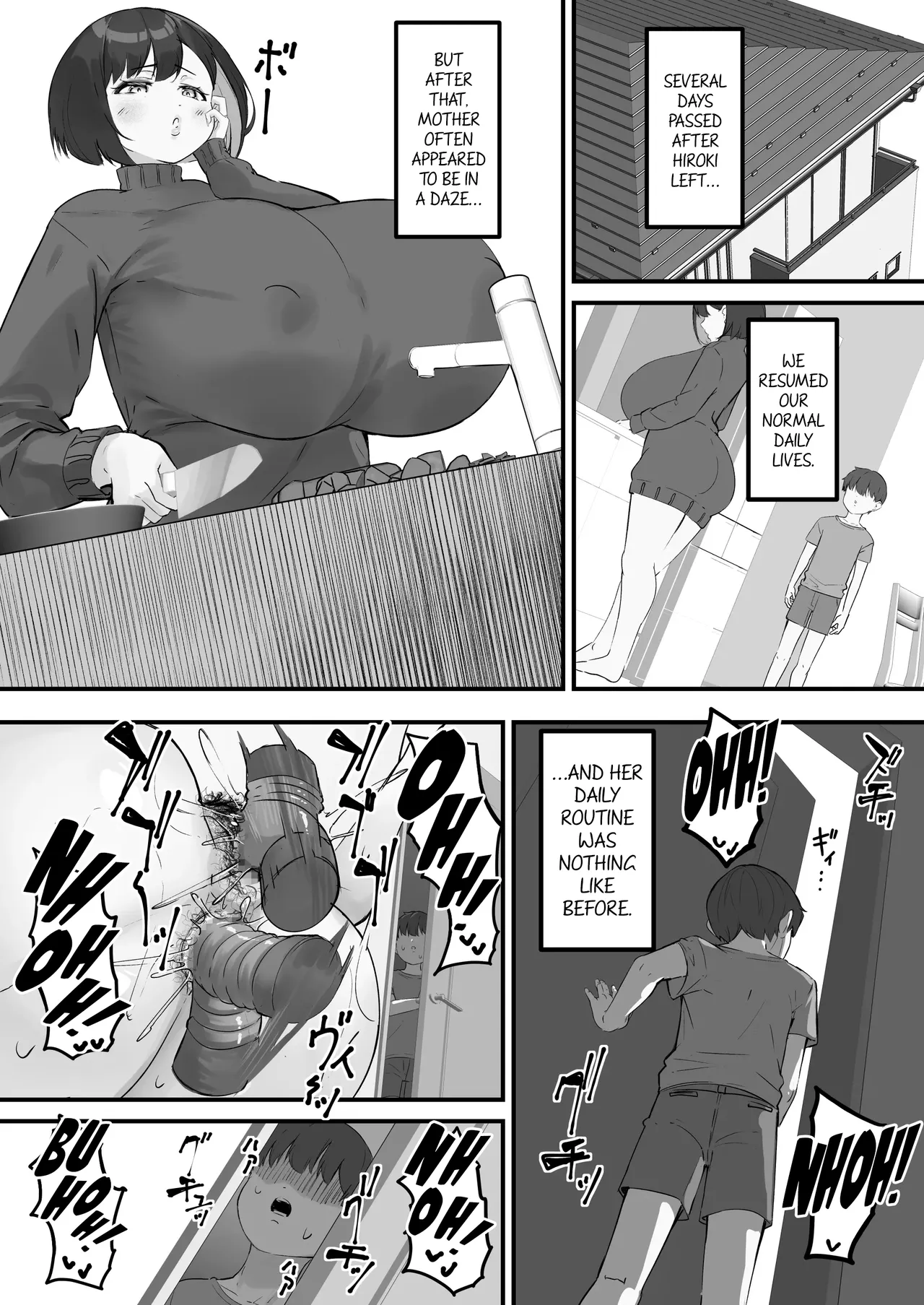 [Baku-π-dou (Kuchi VE)]Netorare Kaa-san - Kaa-san ga Aitsu no Nikubenki ni Natta Hi 3 | The Day My Mother Became That Guy's Meat Toilet 3[English] [Rinruririn] Page 12