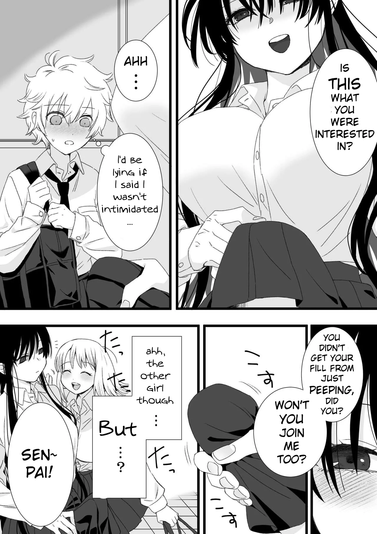 [TriangleMonster]Futanari Joshi to Hatsu Ecchi Shimashita[English] [MTL] Page 12