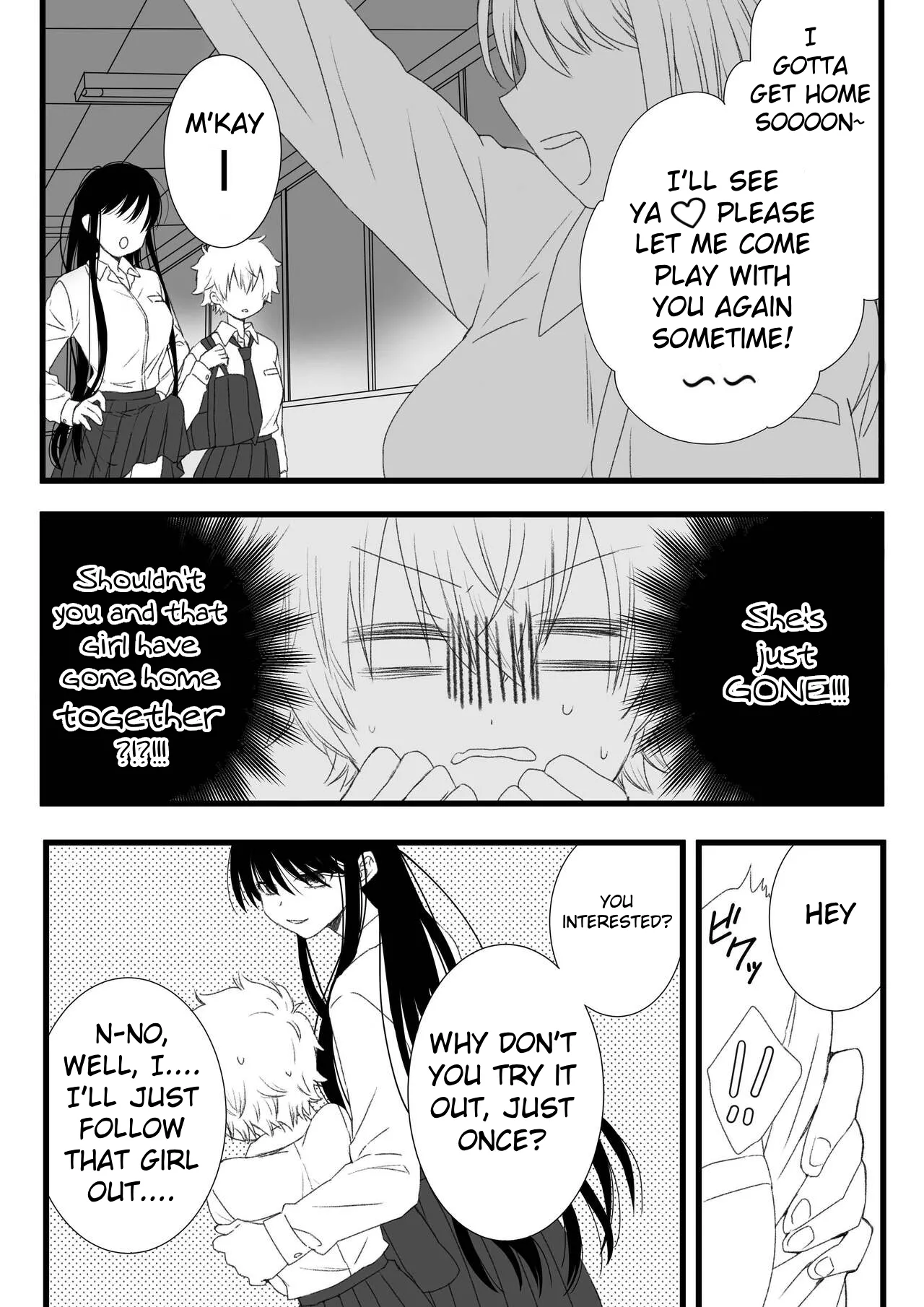 [TriangleMonster]Futanari Joshi to Hatsu Ecchi Shimashita[English] [MTL] Page 13