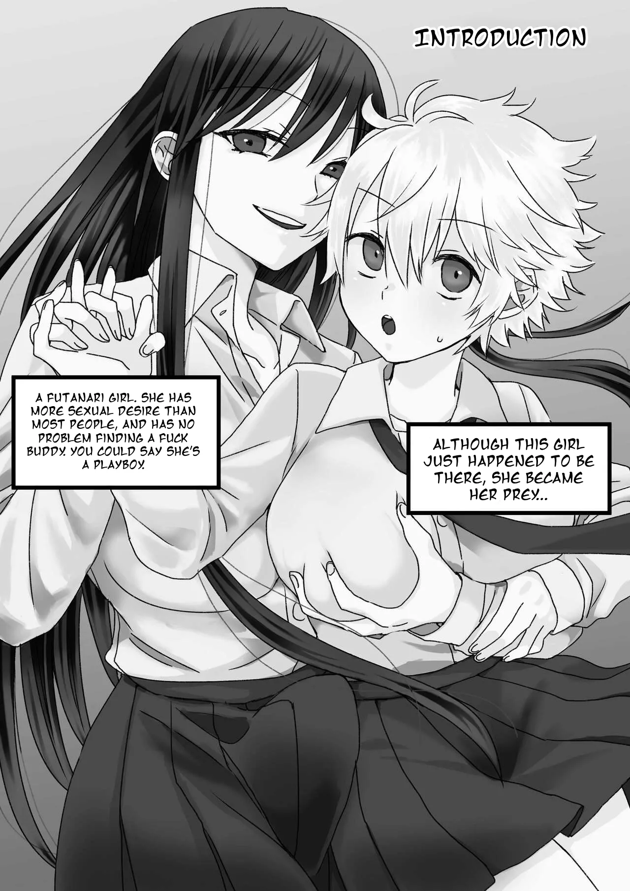 [TriangleMonster]Futanari Joshi to Hatsu Ecchi Shimashita[English] [MTL] Page 2
