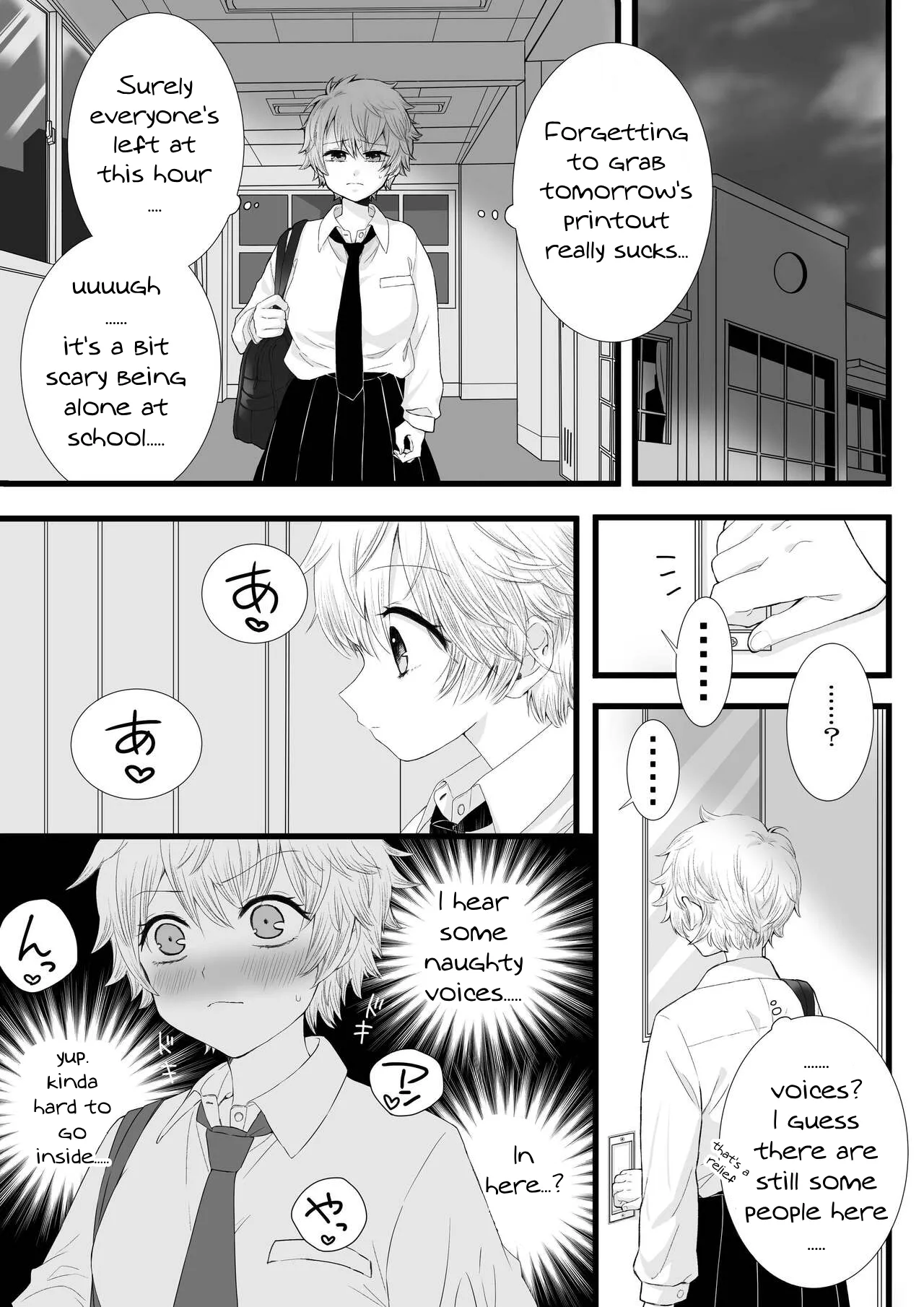[TriangleMonster]Futanari Joshi to Hatsu Ecchi Shimashita[English] [MTL] Page 3