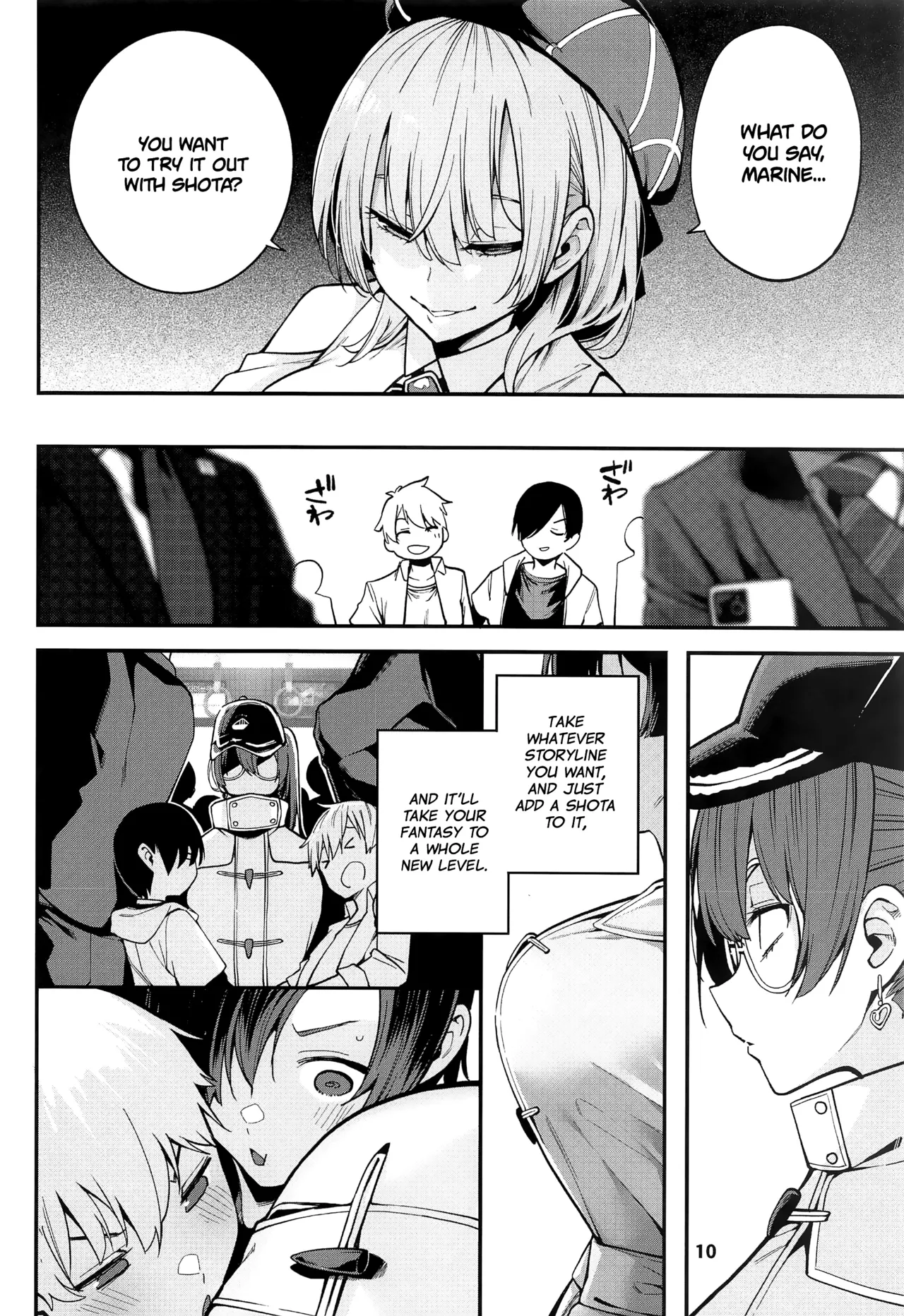 (C102) [Service Heaven (Hayashi)]Houshou no Shota Ichimi Mousou Gekijou(Houshou Marine) [English] [Project Valvrein] Page 11