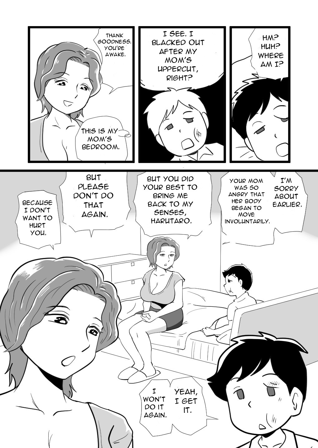 [Momoziri Hustle Dou]Kigen no Warui Haha wo Koufuku ni Saseta Musuko - The Son Who Made His Grumpy Mother Happy[English][DarklordMTLs] Page 18