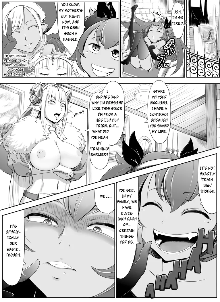[Fahya]Succubus x Elf: Pleasure from Eating Poop ~Part 1~ Page 2