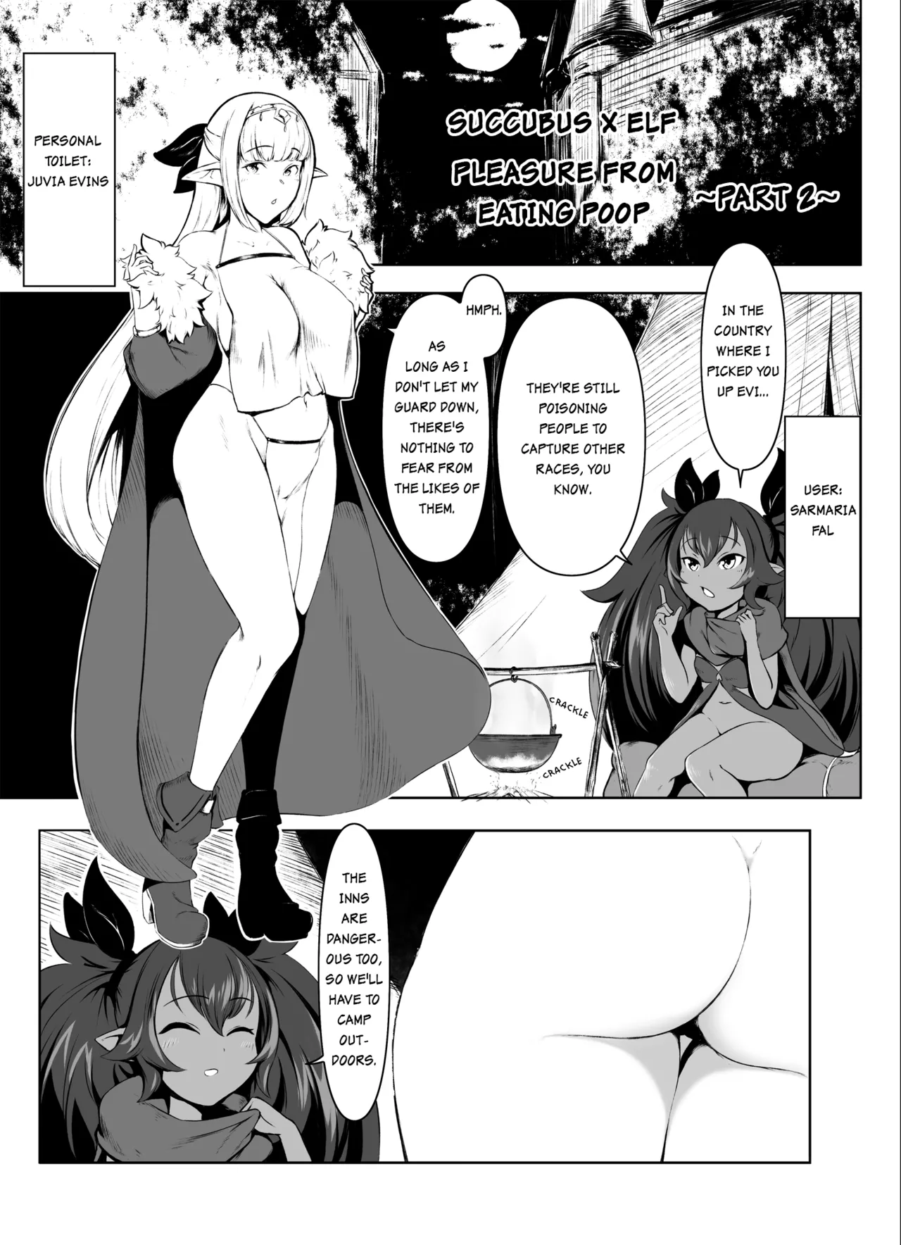 [Fahya]Succubus x Elf: Pleasure from Eating Poop ~Part 2~ Page 1