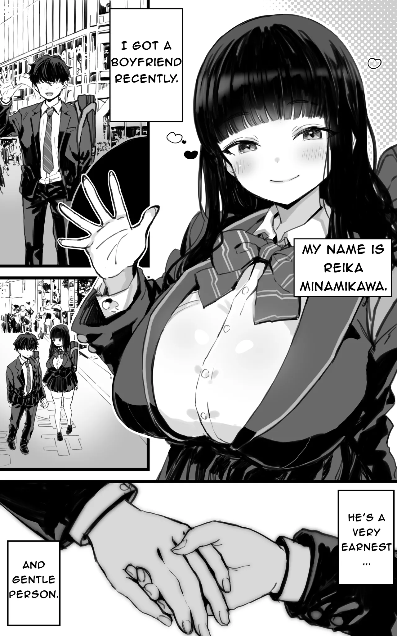 [Toneri Dan (Yoshio Ereki)]Kyonyuu JK Hame Nikki ~ Yappari Kareshi yori, Sensei no Ochinchin ga Kimochi Ii | Sex Diary of a Busty JK ~Sensei's Cock Feels Better Than My Boyfriend's After All~[English] [Sugarice] Page 2