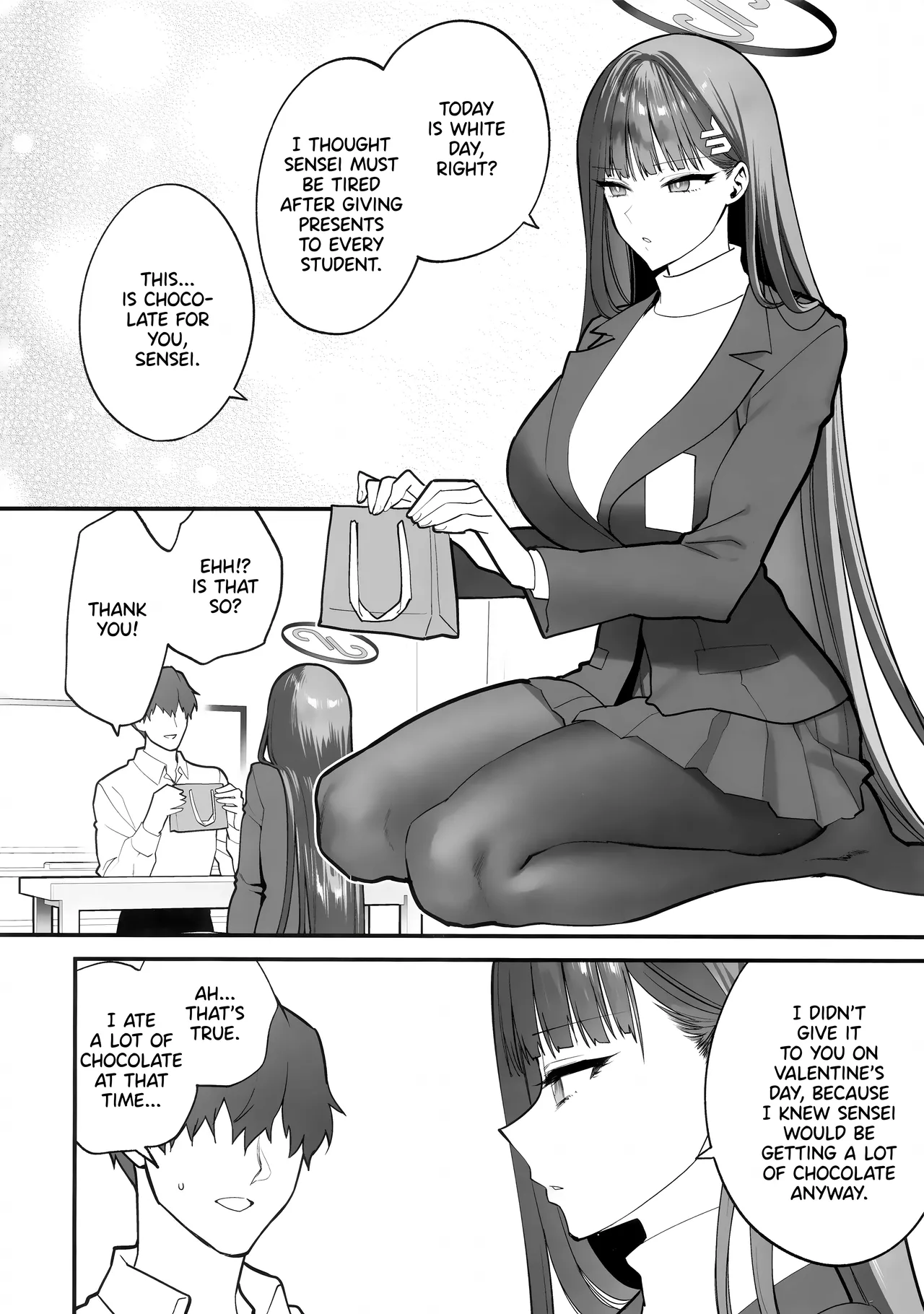 (Sensei no Archive 11) [SKK (Syoukaki)]CHOCOLATE & CREAM(Blue Archive) [English] [Pinandhita論理型] Page 5