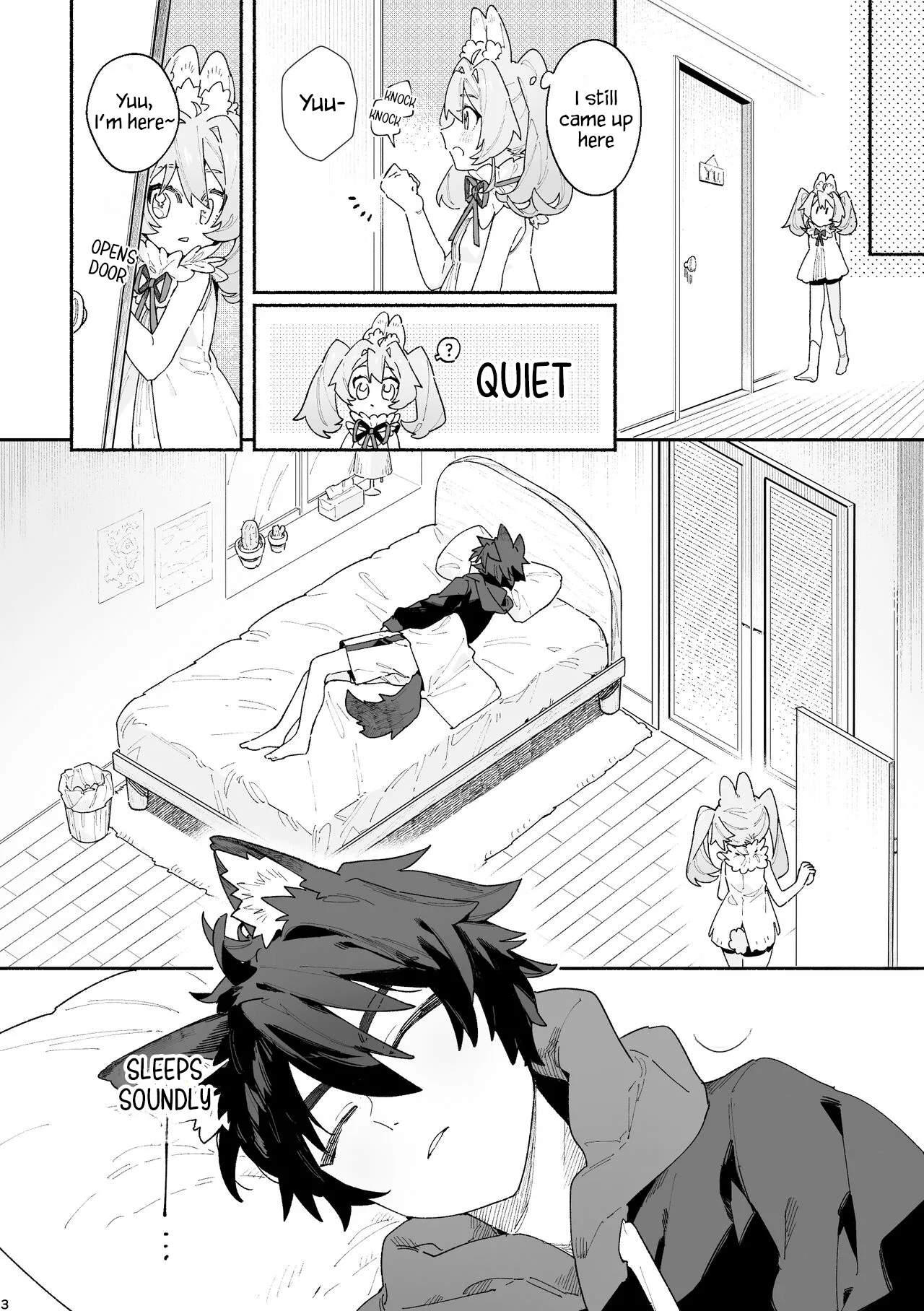 Boy For Bottom: Bunny Girl x Wolf Boy Page 2