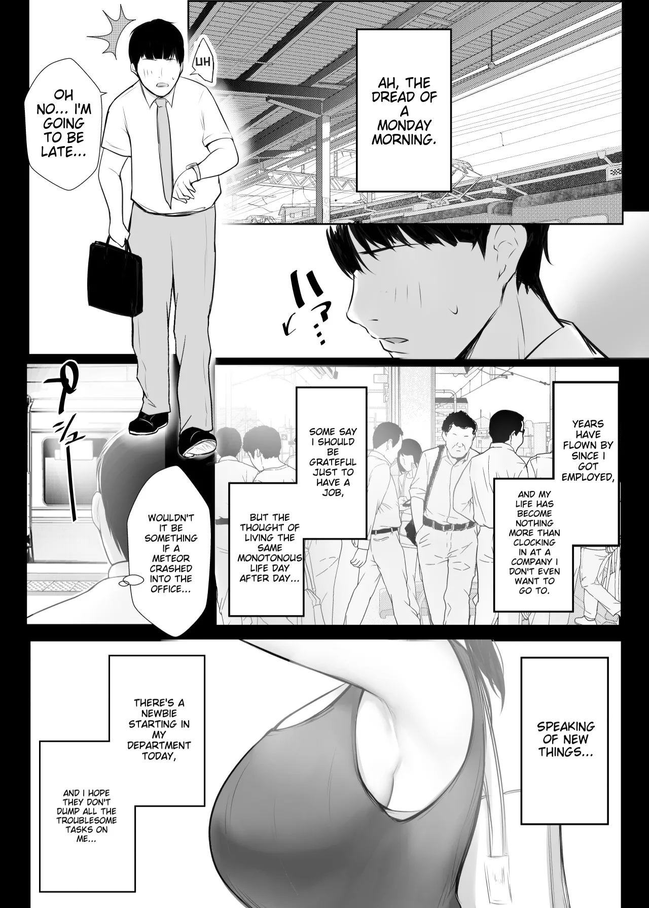 [Akireru Shoujo (Akire)]Big-breasted office lady Fujisaki Natsusuzu wants to show off her cuckolding tendencies![English] [Alyssaquenn] Page 3