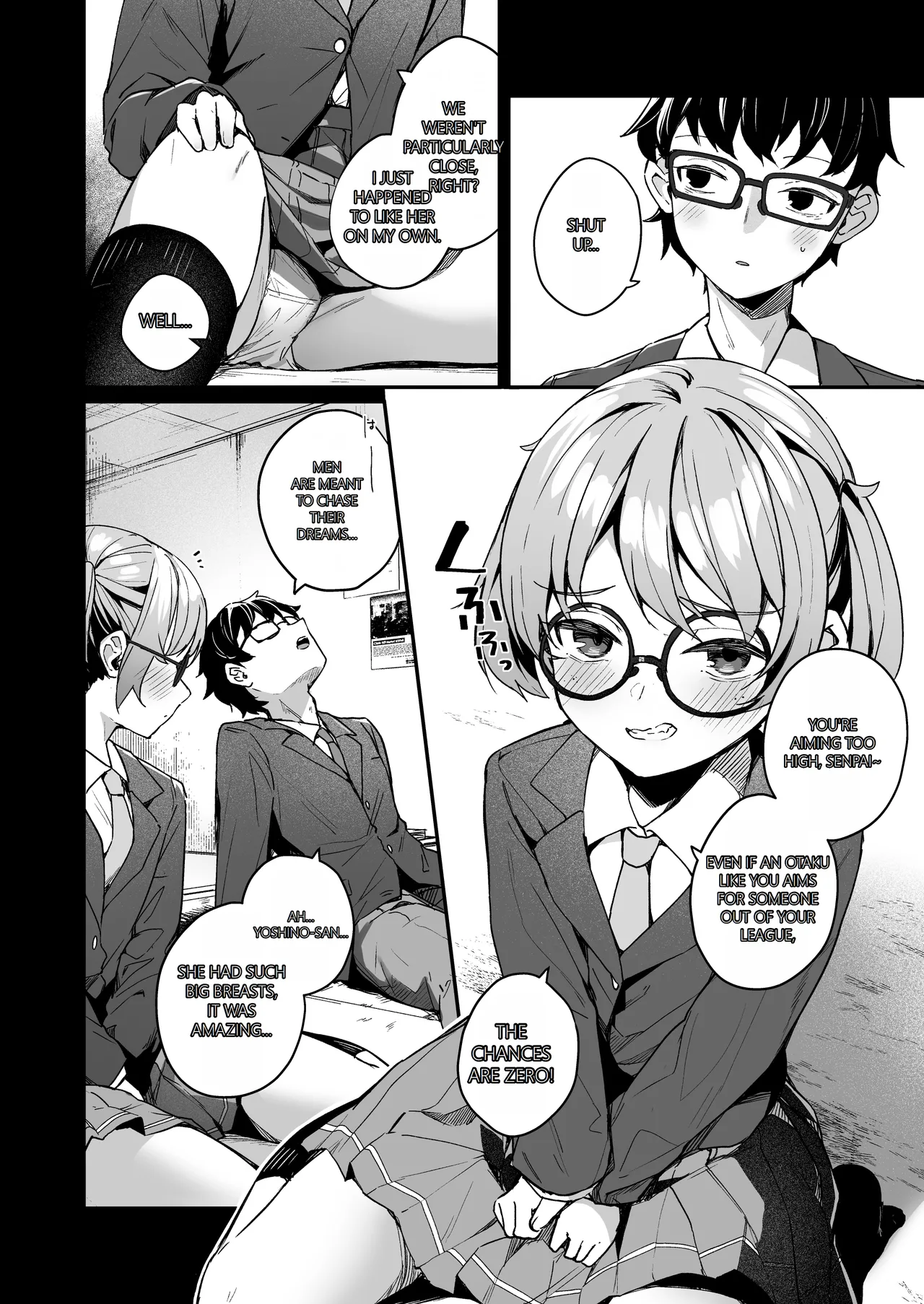 [Menbou Renpou (Menbou)]Renai Soudan nante Hobo Sex desu yo ne!? ~Akuyuu Kouhai to Issen Koete Yarimakuru Hanashi~ | Consulting About Love is Mostly About Sex, Right!? ~A Story of Crossing the Line and Going All the Way with a Bad Friend Junior~[English] [MTL] Page 4