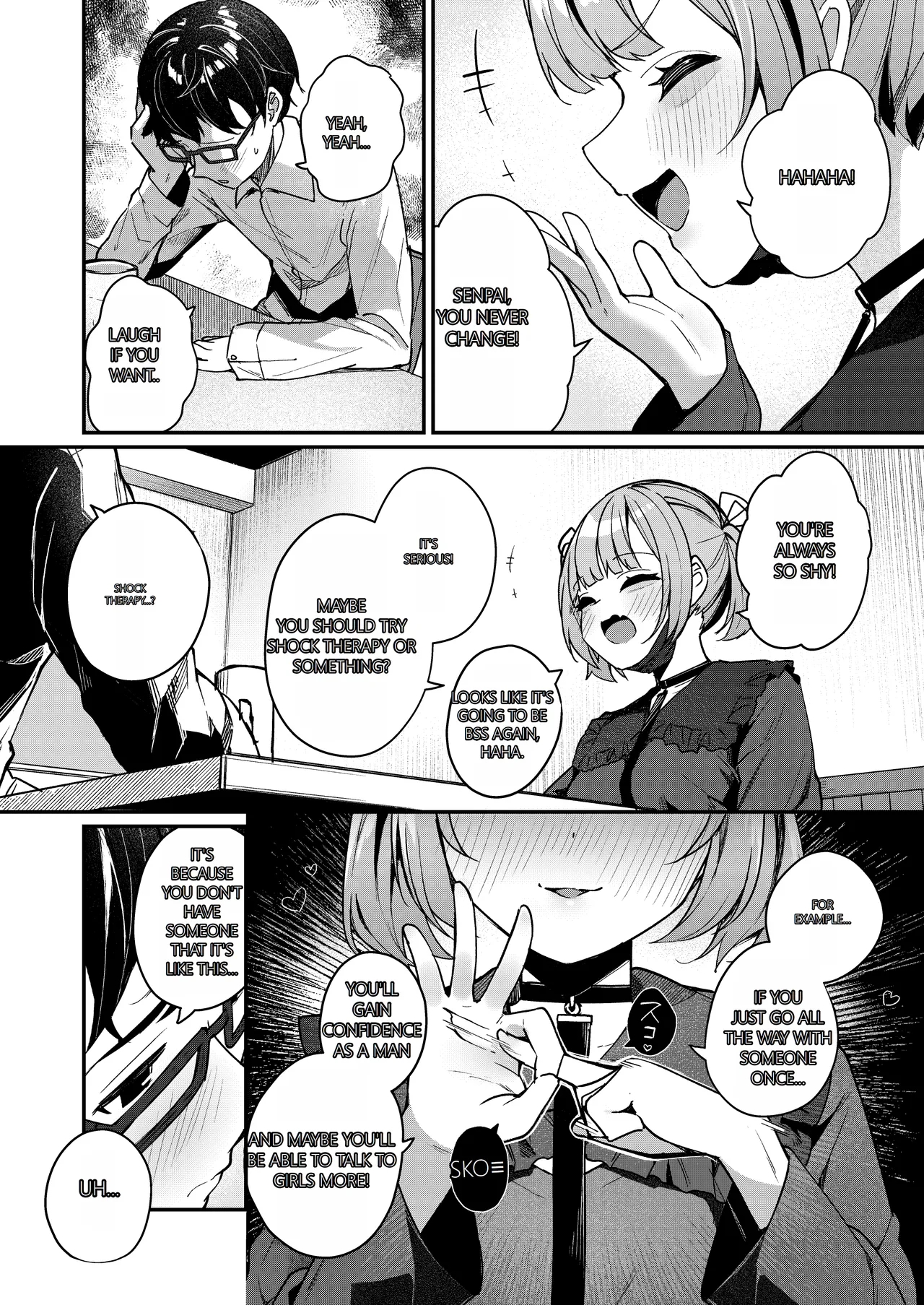 [Menbou Renpou (Menbou)]Renai Soudan nante Hobo Sex desu yo ne!? ~Akuyuu Kouhai to Issen Koete Yarimakuru Hanashi~ | Consulting About Love is Mostly About Sex, Right!? ~A Story of Crossing the Line and Going All the Way with a Bad Friend Junior~[English] [MTL] Page 48