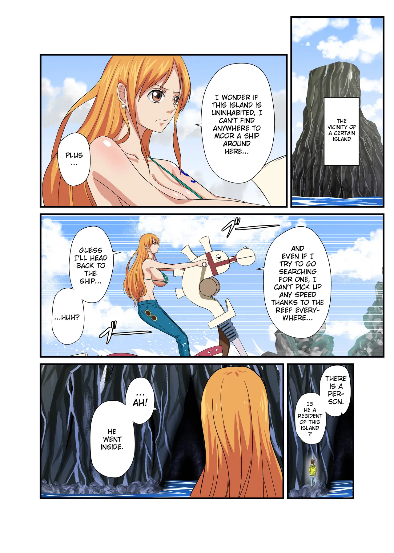[Q Doujin]Dorobouneko no Douzou no Mae de | In Front Of The Thieving Cat's Bronze Statue(One Piece) [English] {Doujins.com} Page 2