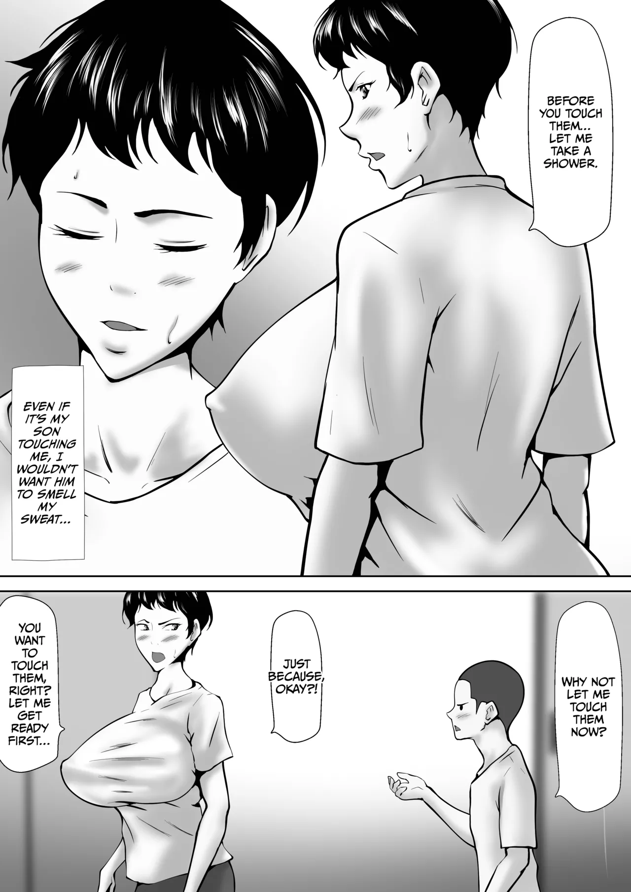 [Pentacle (Shimipan)]Otokomasari no Kaa-chan ga Musuko to no Sex de Onna ni Natta Hanashi[English] Page 8