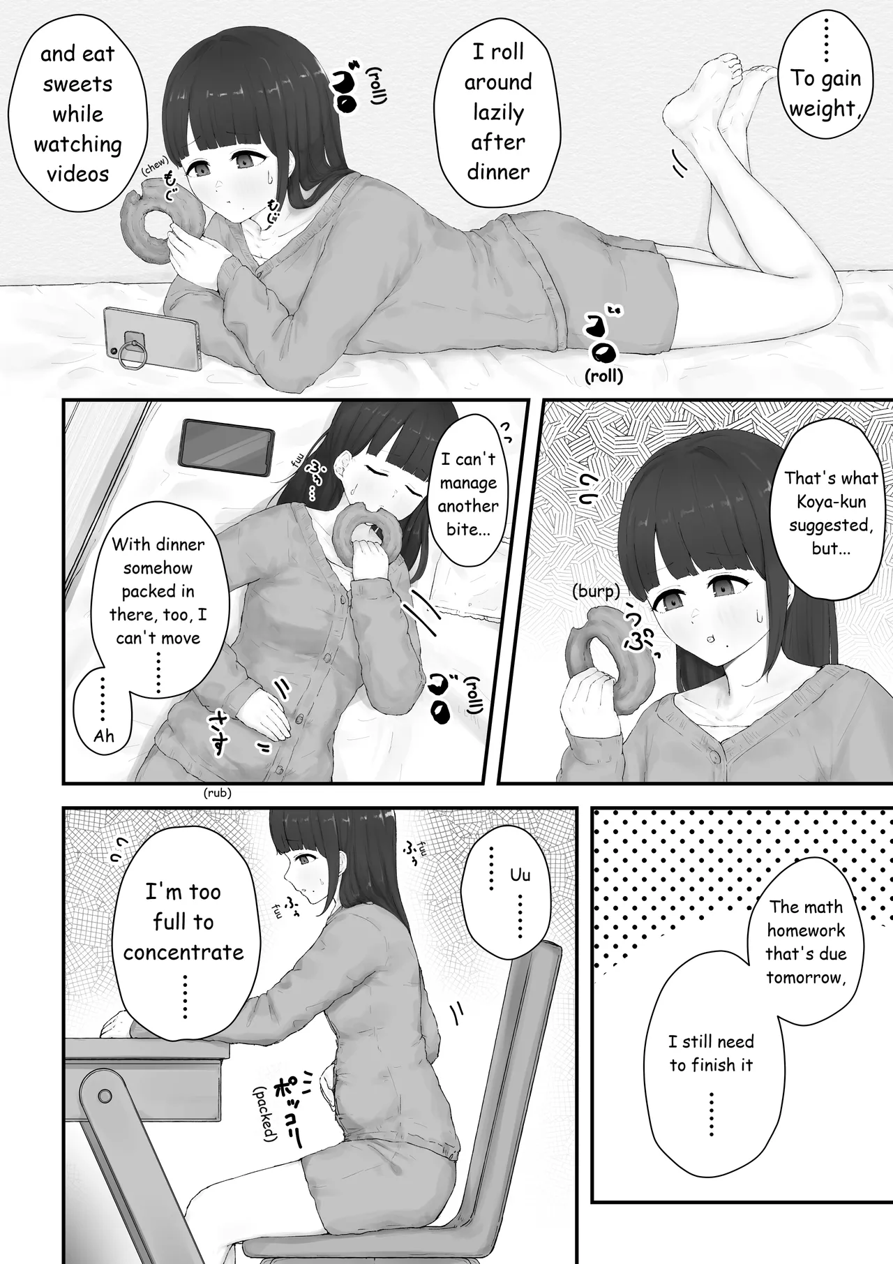 [habutton]Aoba's Weight Gain(English) (Ongoing) Page 4